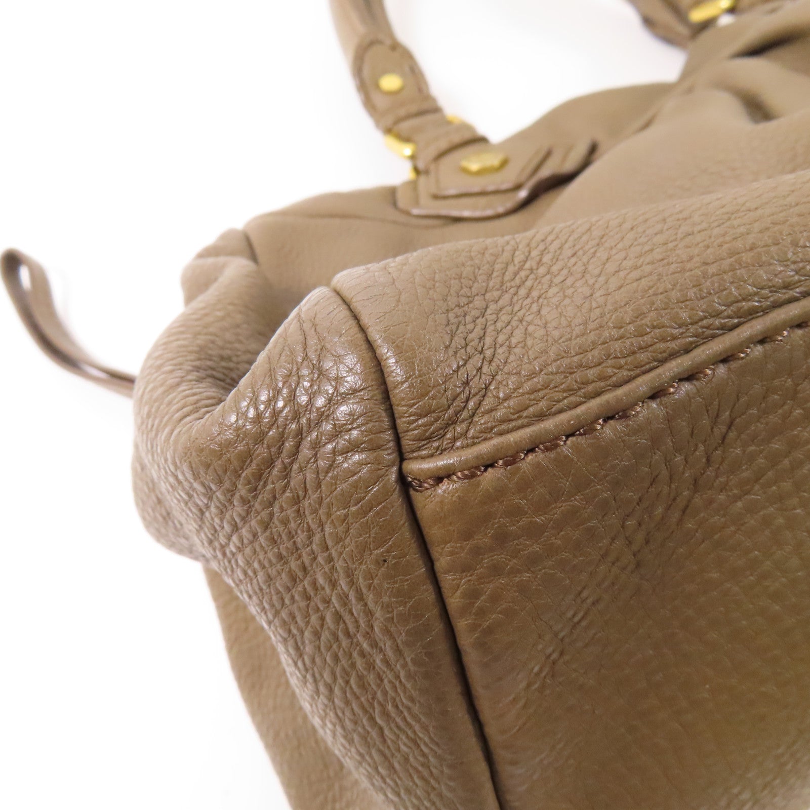 MARC BY MARC JACOBS 【激減優惠】牛皮皮革2 Way Bag金扣手挽肩背兩用袋