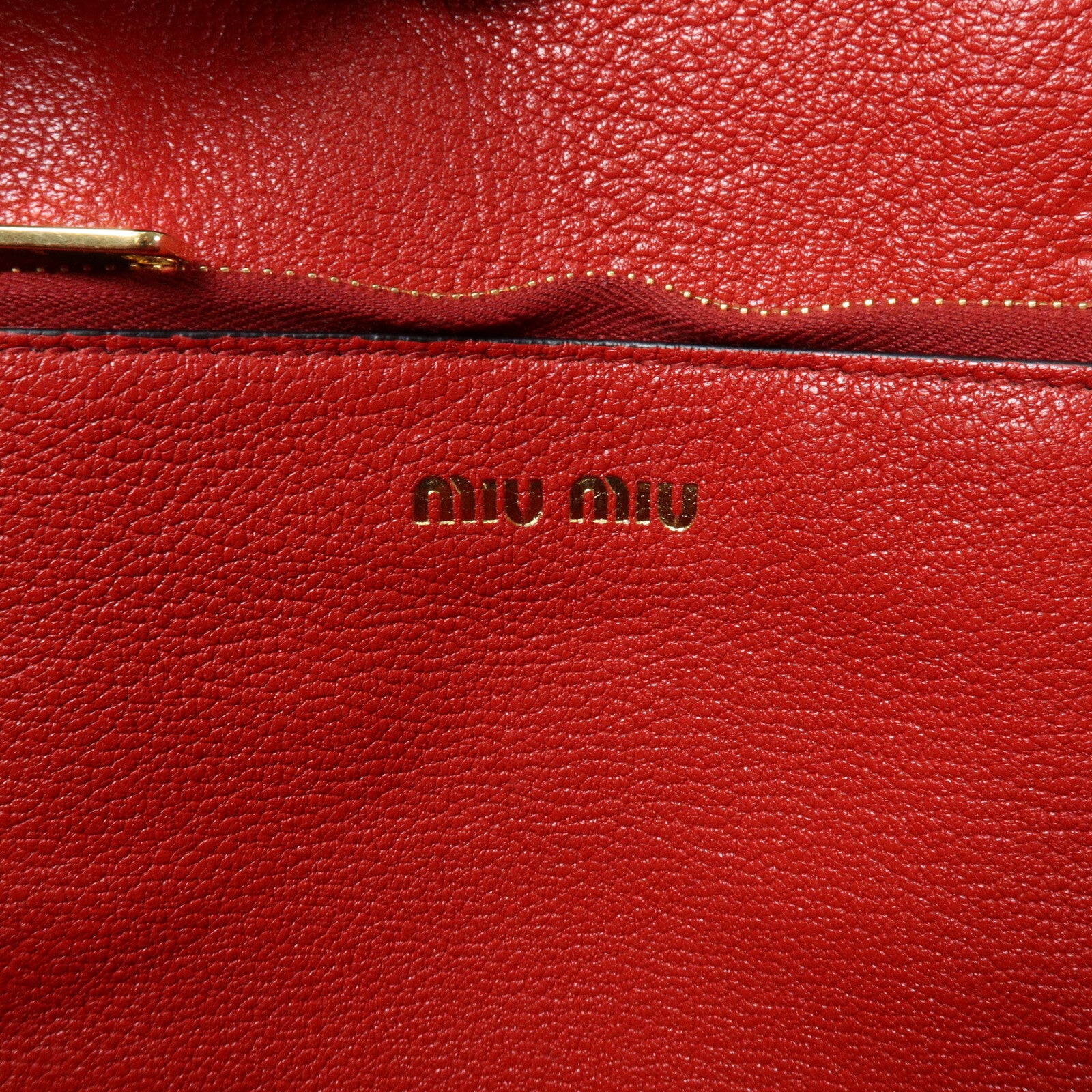Miu Miu 帆布Tote Bag鏈帶手挽肩背兩用袋
