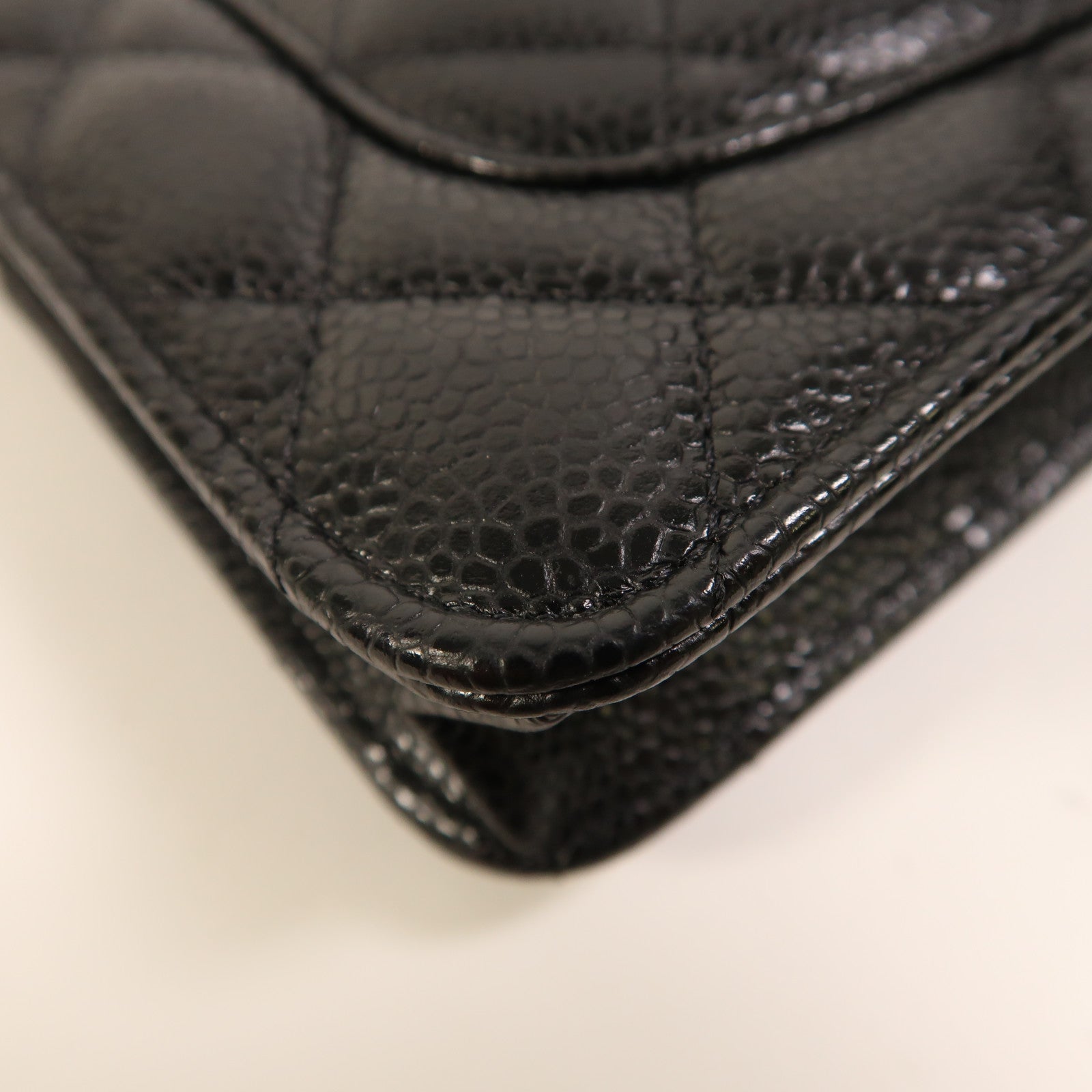 CHANEL 牛皮皮革WOC Wallet On Chain金扣鏈帶肩背袋