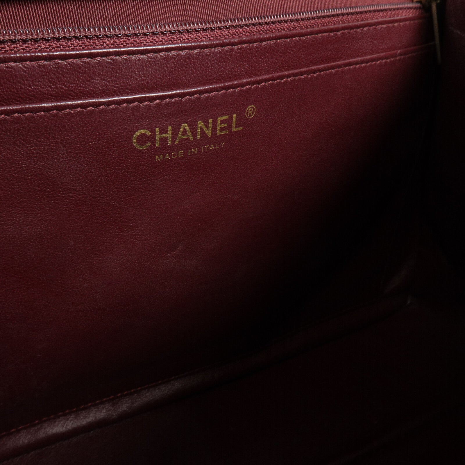 CHANEL 羊皮皮革Large Classic鏈帶肩背袋