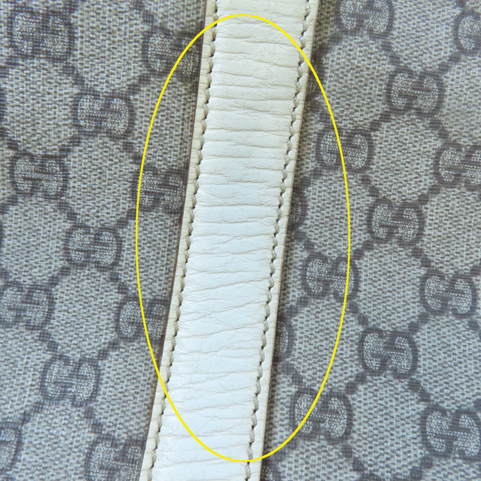 GUCCI 塗層帆布Tote Bag銀扣手挽袋啡色
