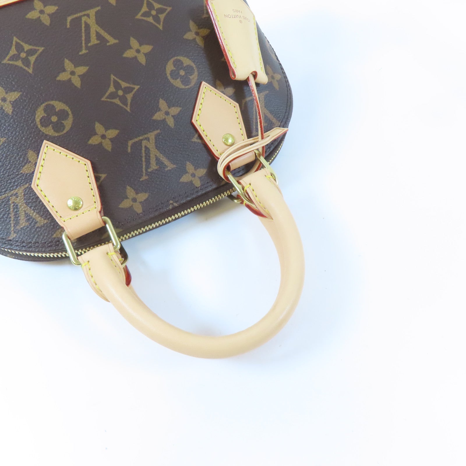 LOUIS VUITTON Monogram Alma BB金扣手挽肩背兩用袋啡色