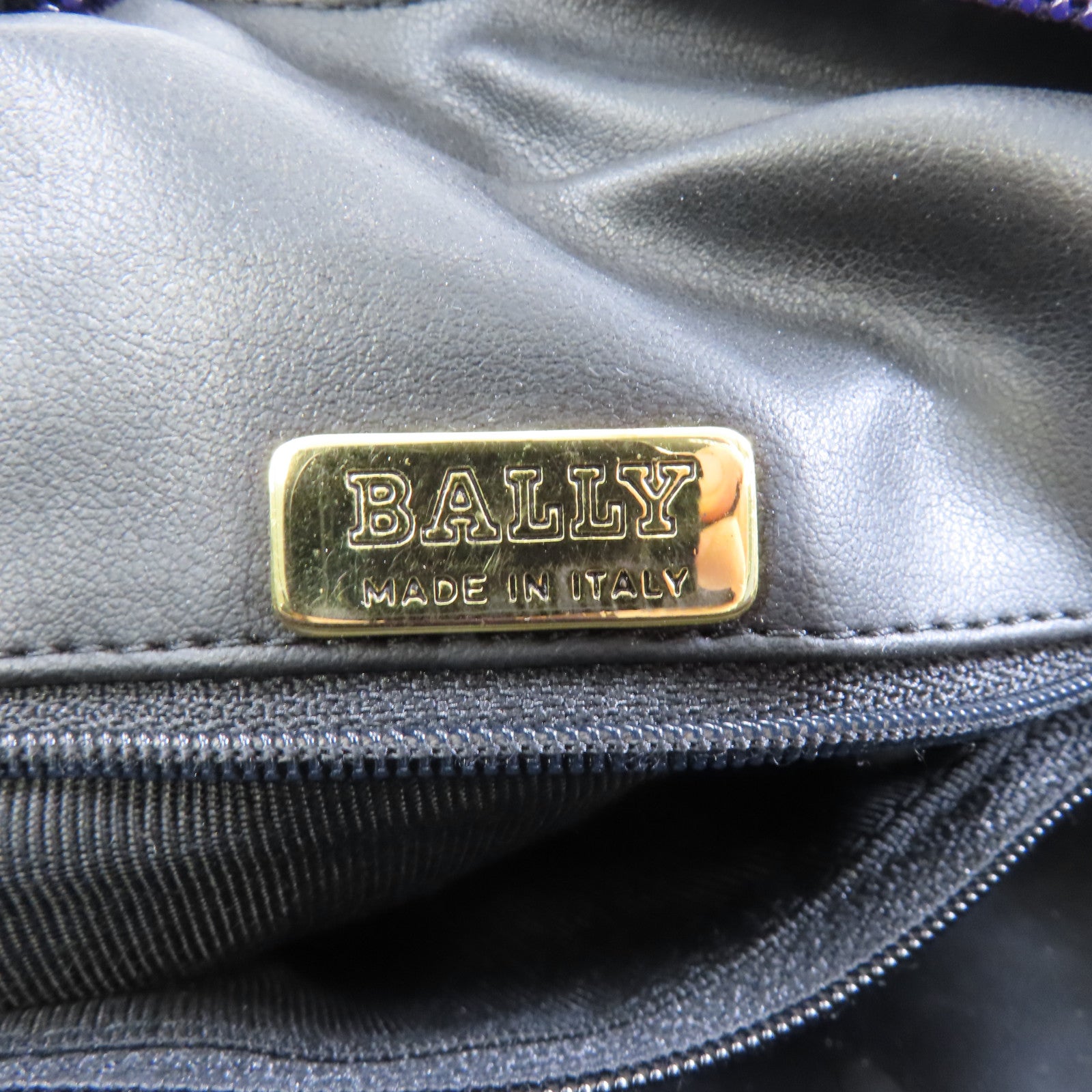 BALLY 【激減優惠】麂皮皮革Chain Shoulder Bag金扣鏈帶肩背袋紫色