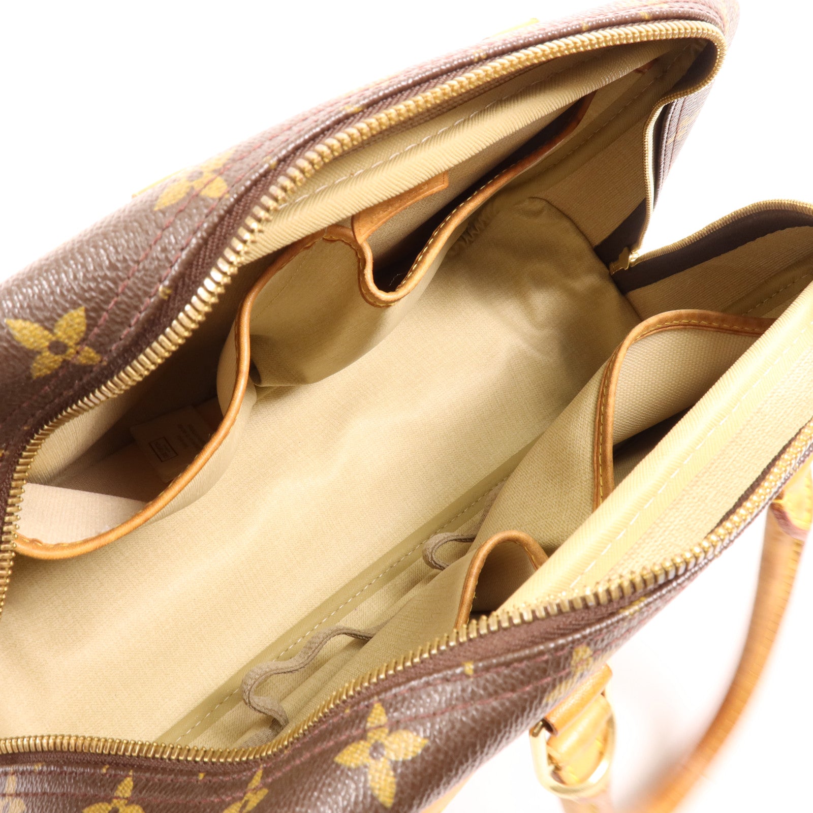 LOUIS VUITTON Monogram Deauville金扣手挽袋