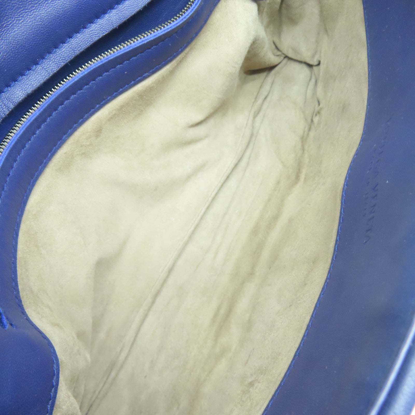 BOTTEGA VENETA 【清倉大減價】羊皮皮革Shoulder Bag黑扣肩背袋藍色