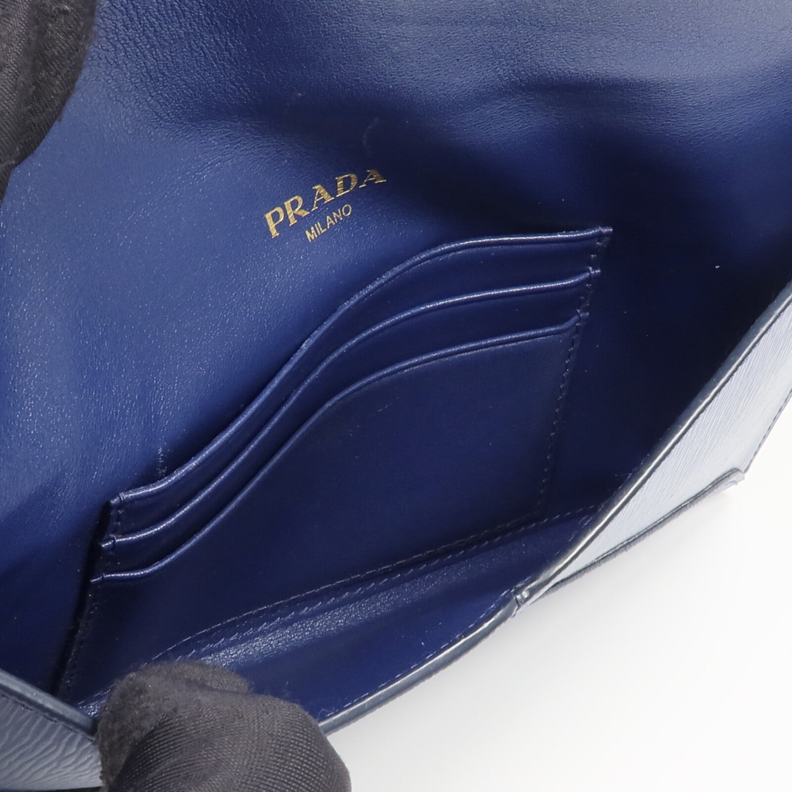 PRADA 牛皮皮革Envelope Wallet長錢包