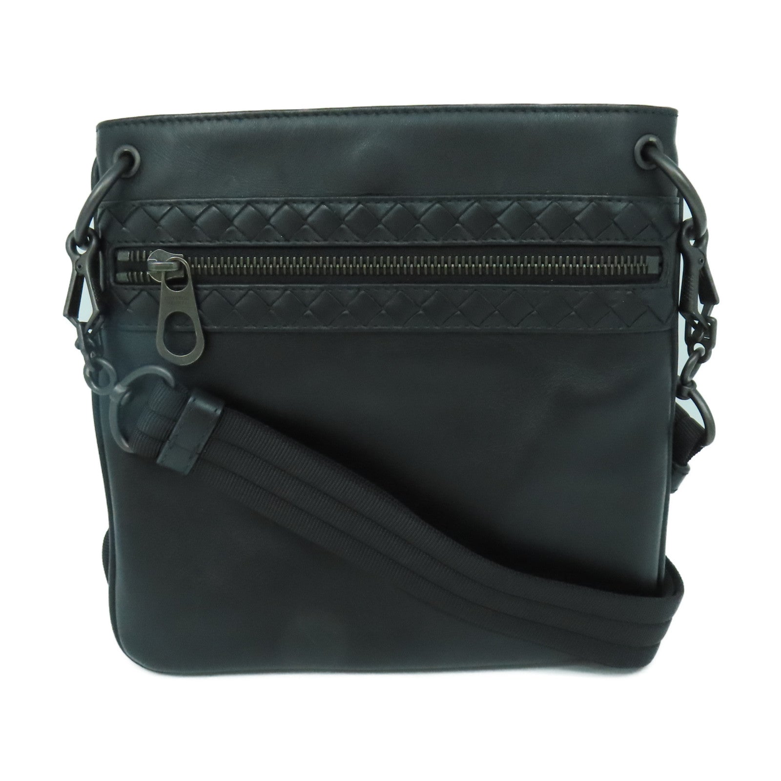 BOTTEGA VENETA 【清倉大減價】羊皮皮革Shoulder Bag肩背袋黑色