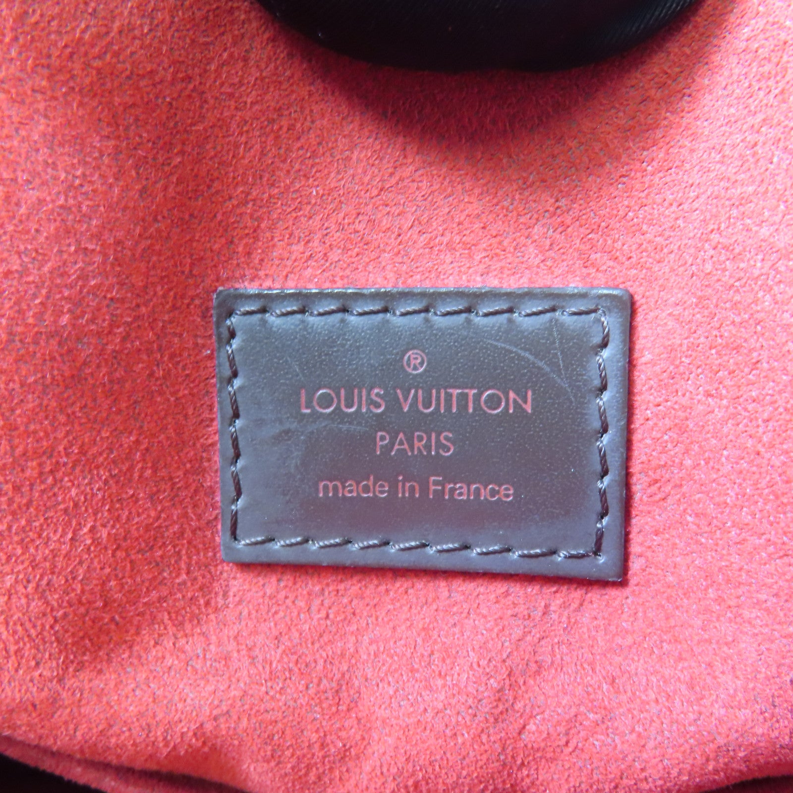 LOUIS VUITTON Damier Trevi GM金扣手挽肩背兩用袋棕色