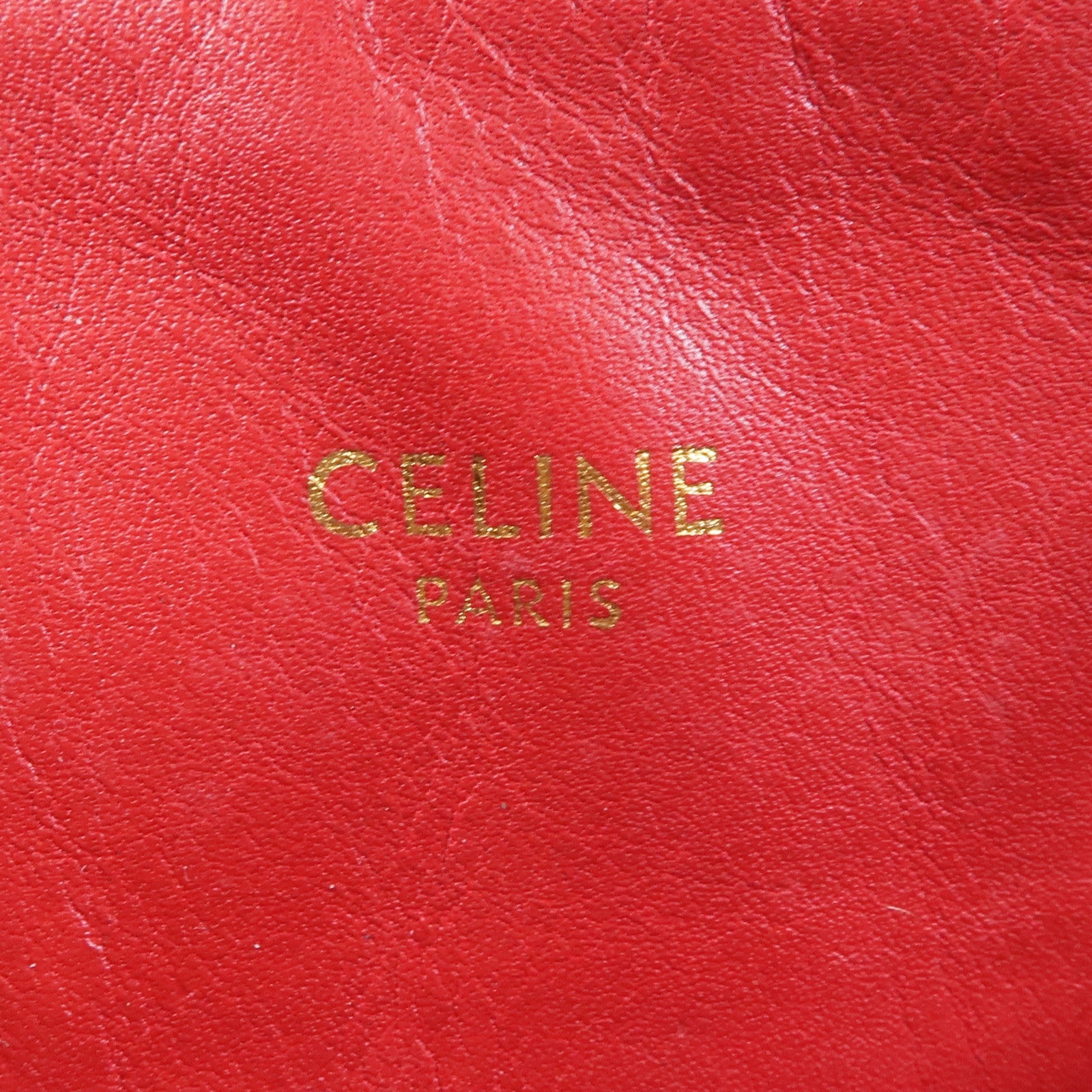 CELINE 【激減優惠】牛皮皮革C Charm Bucket Bag金扣背包