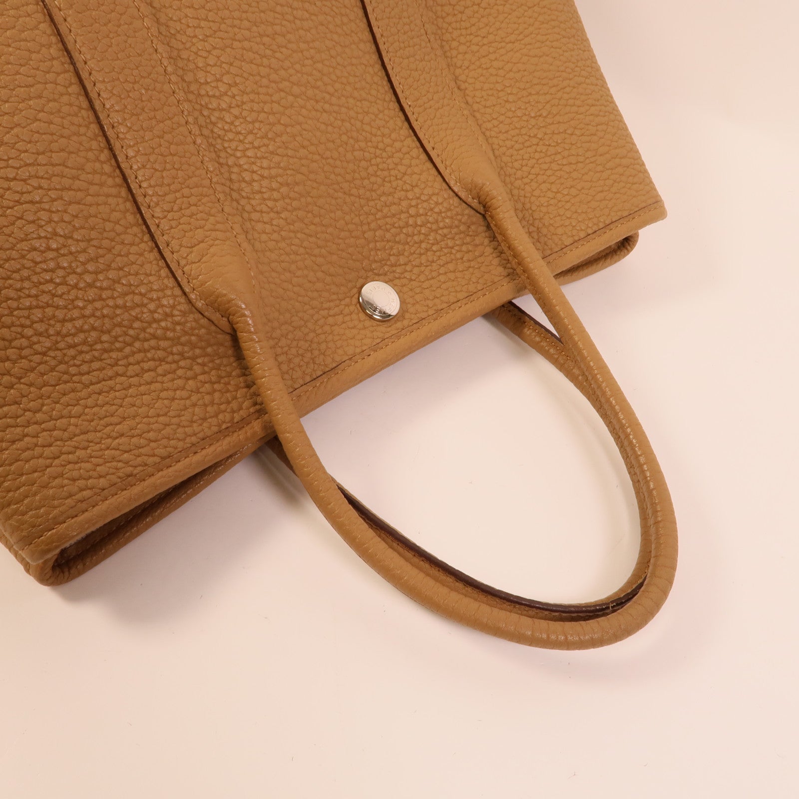 HERMES Negonda皮革Garden Party TPM手挽袋Biscuit