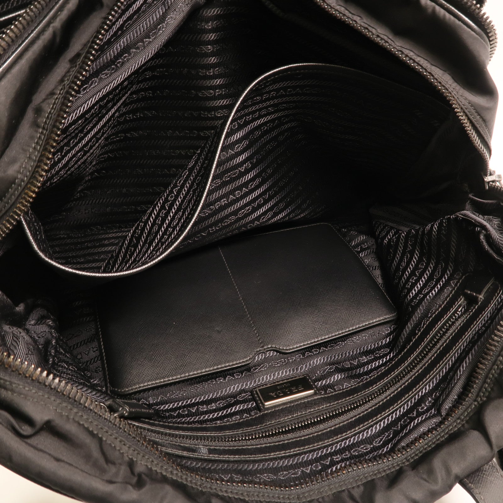 PRADA 尼龍Shoulder Bag銀扣手挽肩背兩用袋