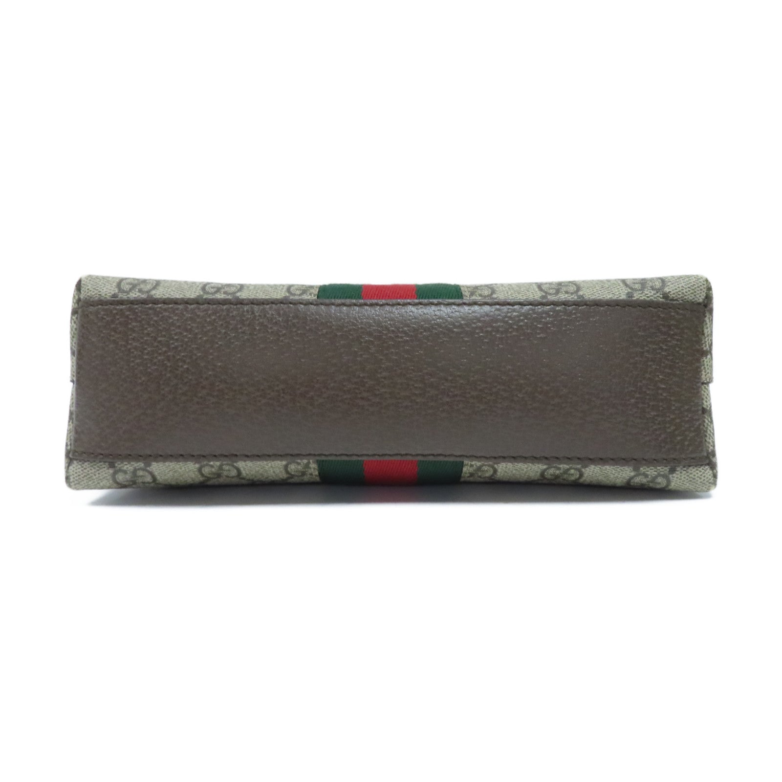GUCCI 塗層帆布Ophidia GG金扣肩背袋啡色