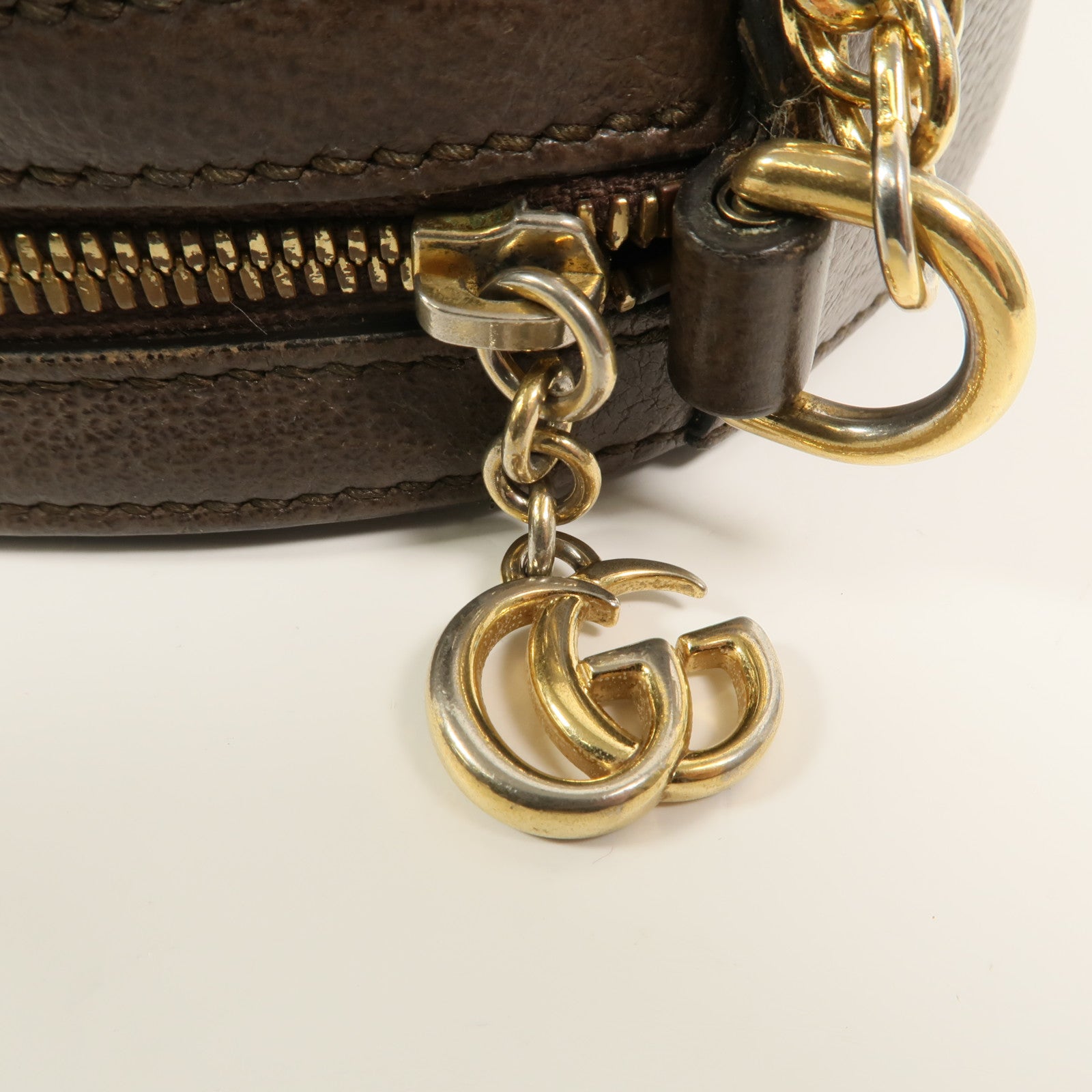 GUCCI 塗層帆布Ophidia鏈帶肩背袋