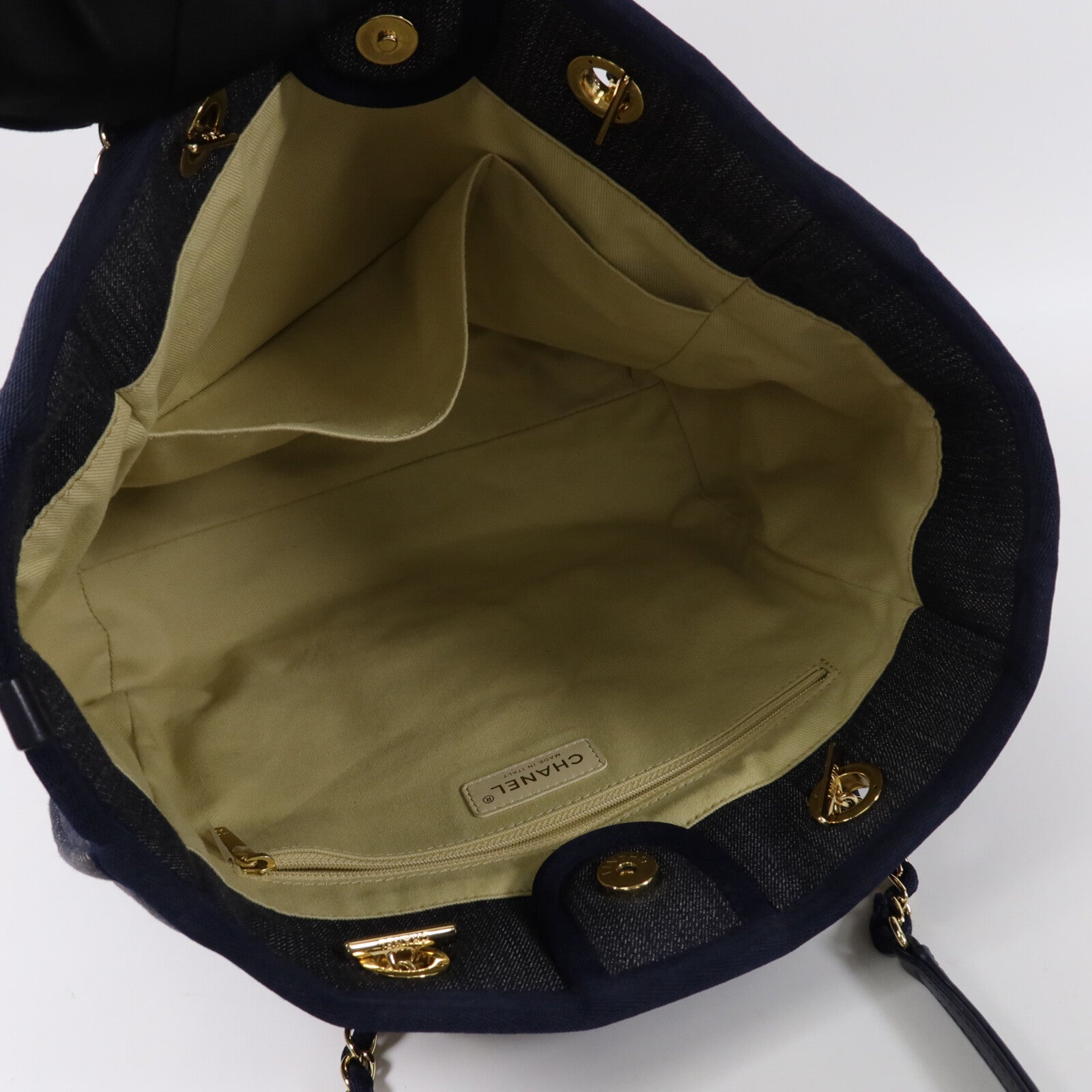 CHANEL 帆布Deauville Tote Bag手挽袋