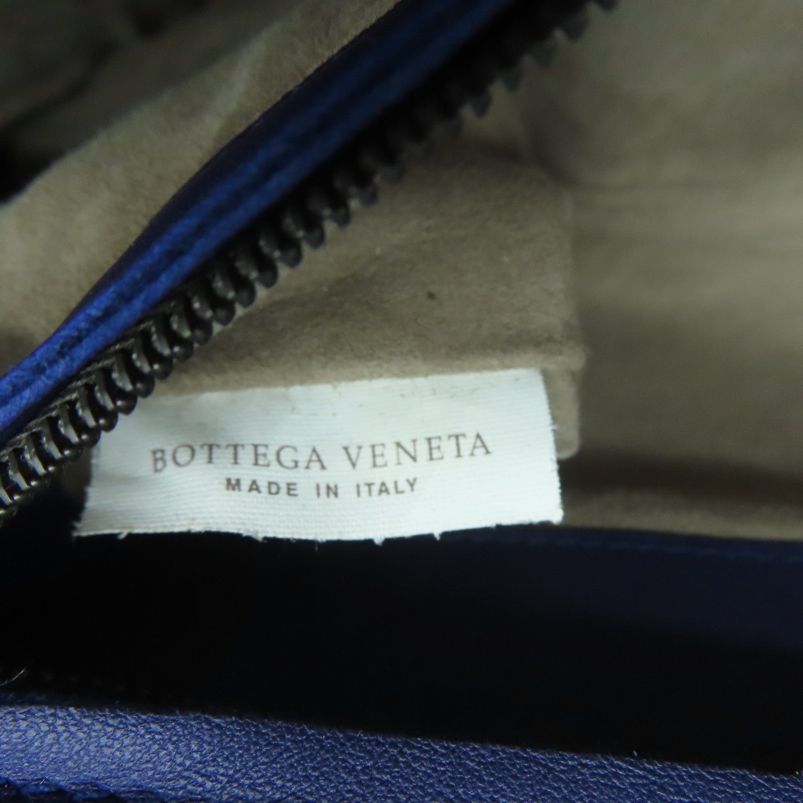 BOTTEGA VENETA 【清倉大減價】羊皮皮革Shoulder Bag黑扣肩背袋藍色