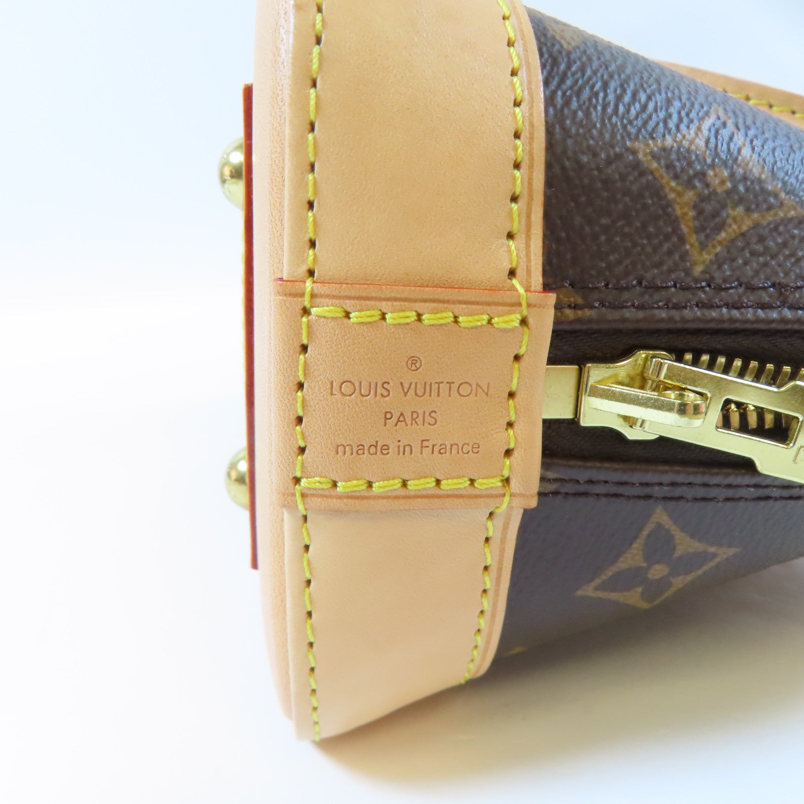 LOUIS VUITTON Monogram Alma BB金扣手挽肩背兩用袋啡色