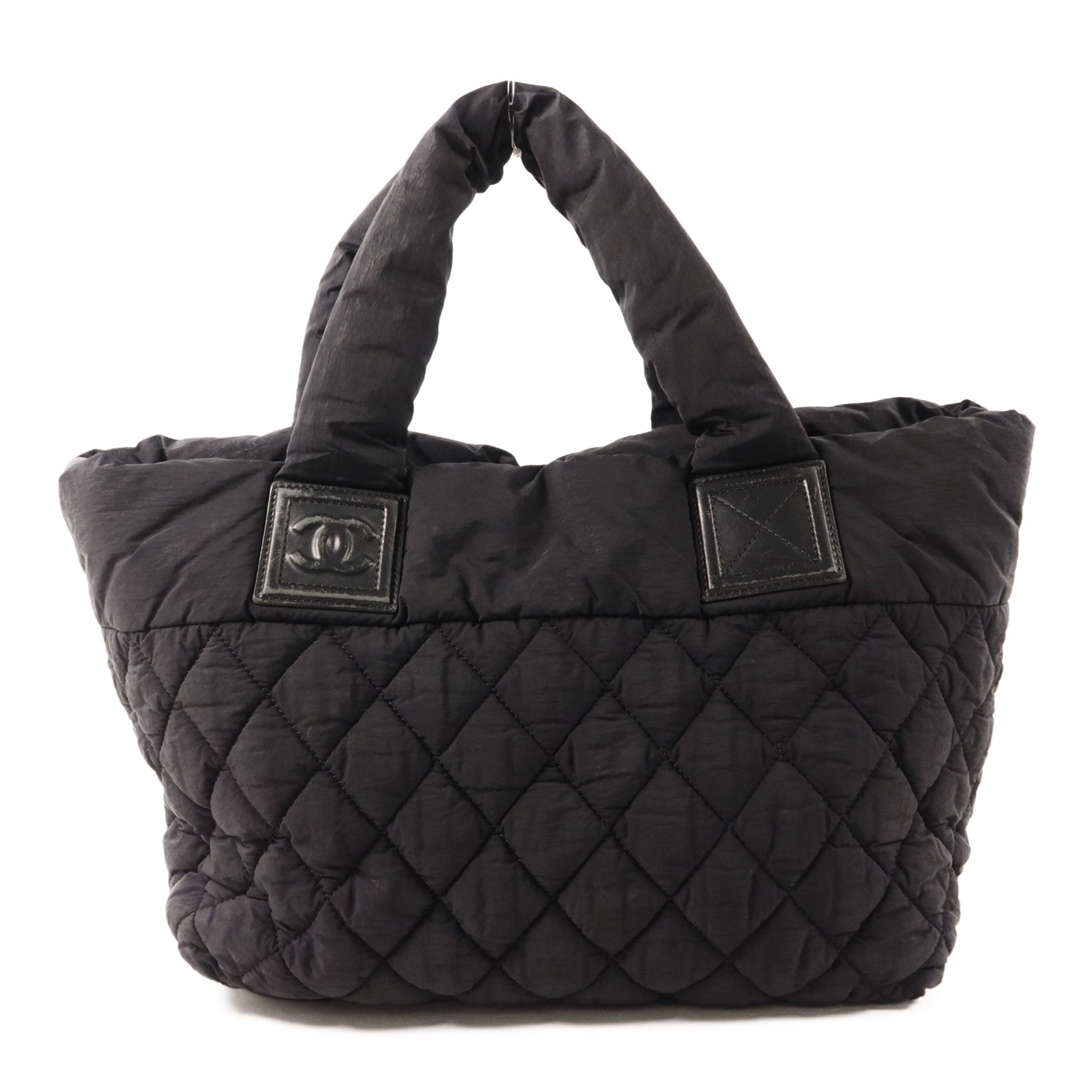 CHANEL 尼龍Handbag銀扣手挽袋