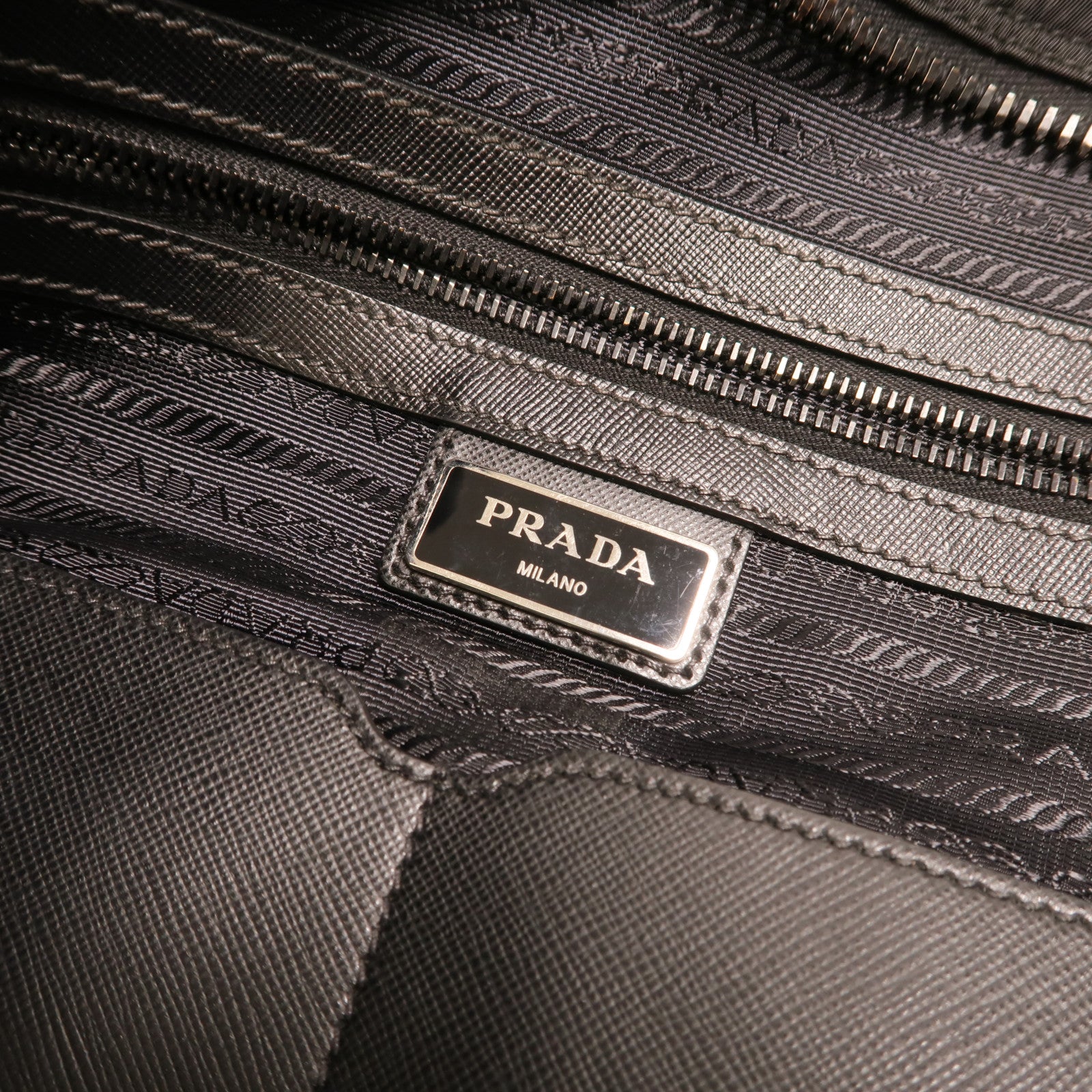 PRADA 尼龍Shoulder Bag銀扣手挽肩背兩用袋