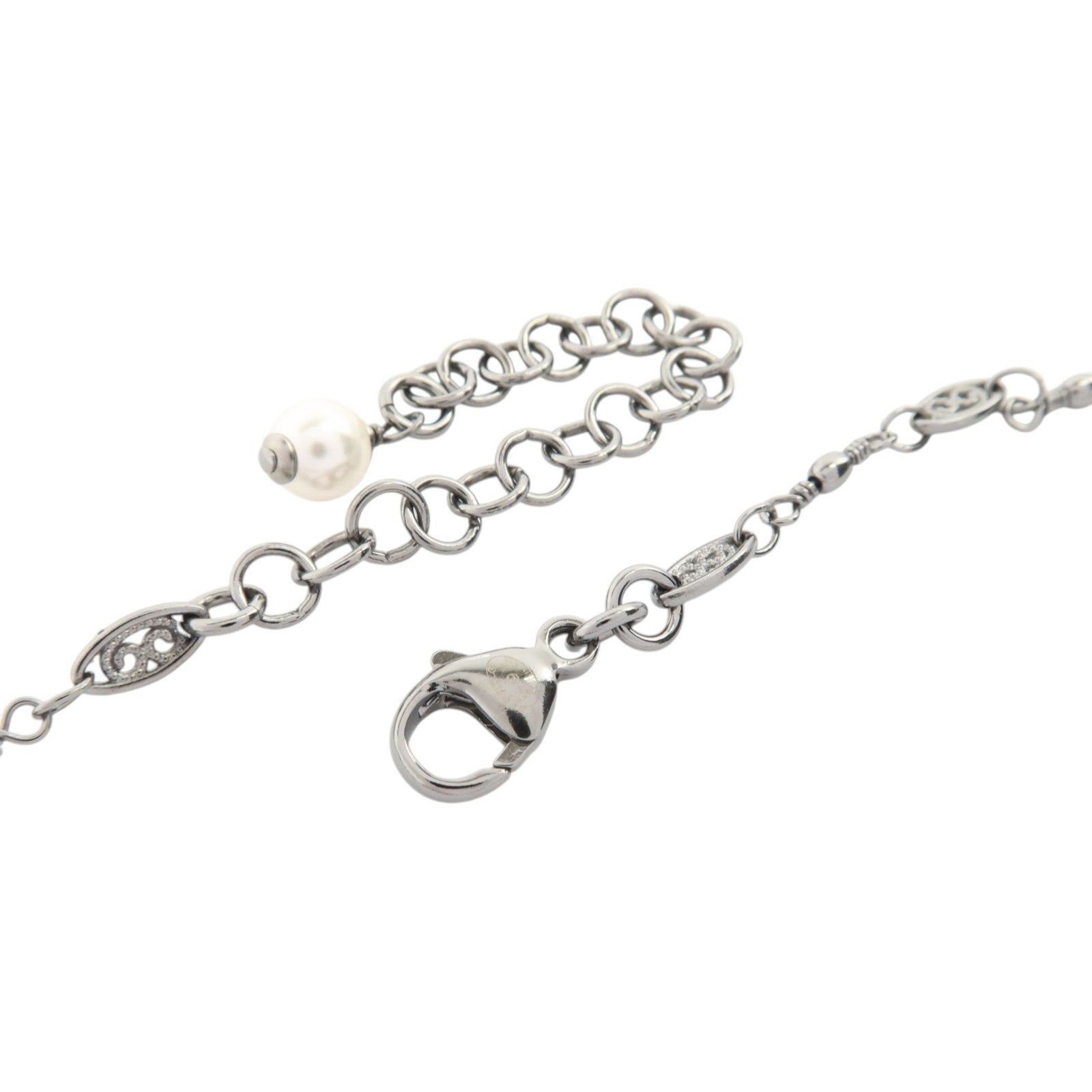 CHANEL 金屬/PVC No5 Perfume Bottle Necklace銀扣項鏈