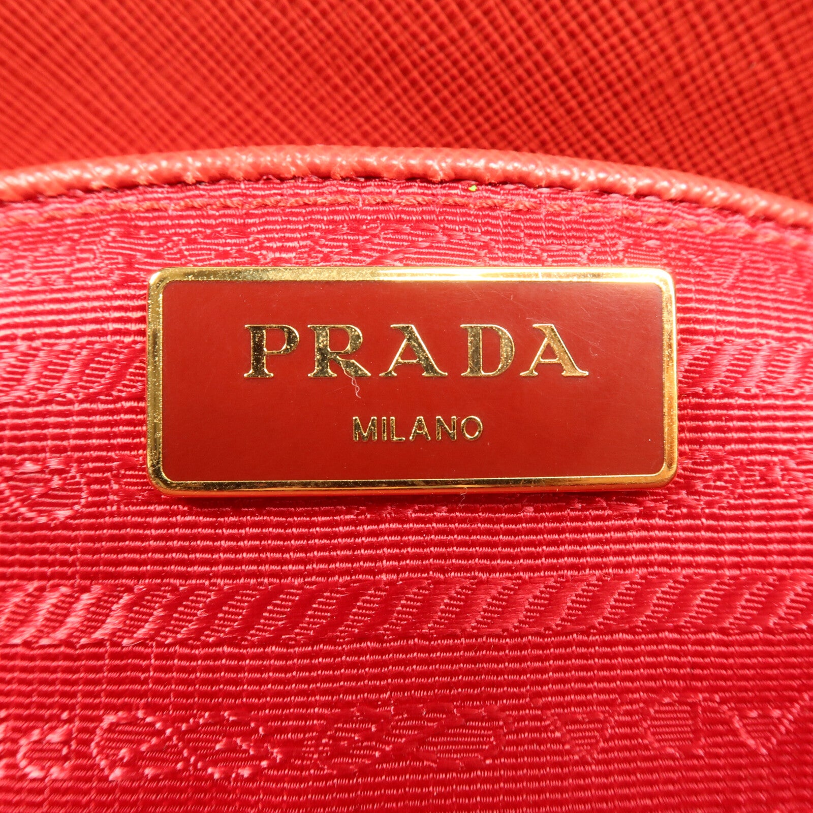 PRADA Saffiano皮革Double Zip Medium金扣手挽肩背兩用袋
