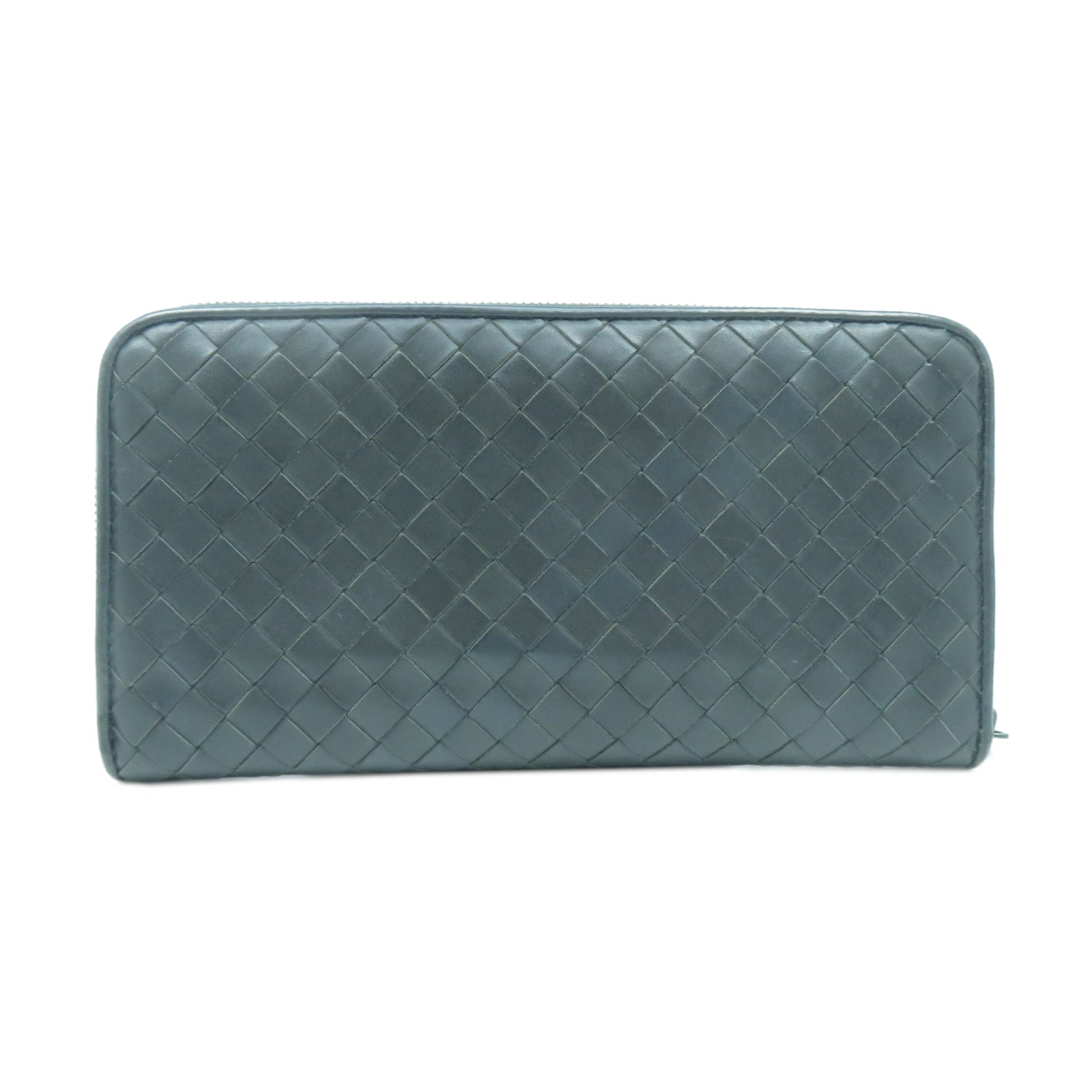 BOTTEGA VENETA 【激減優惠】牛皮皮革Long Wallet錢包灰色