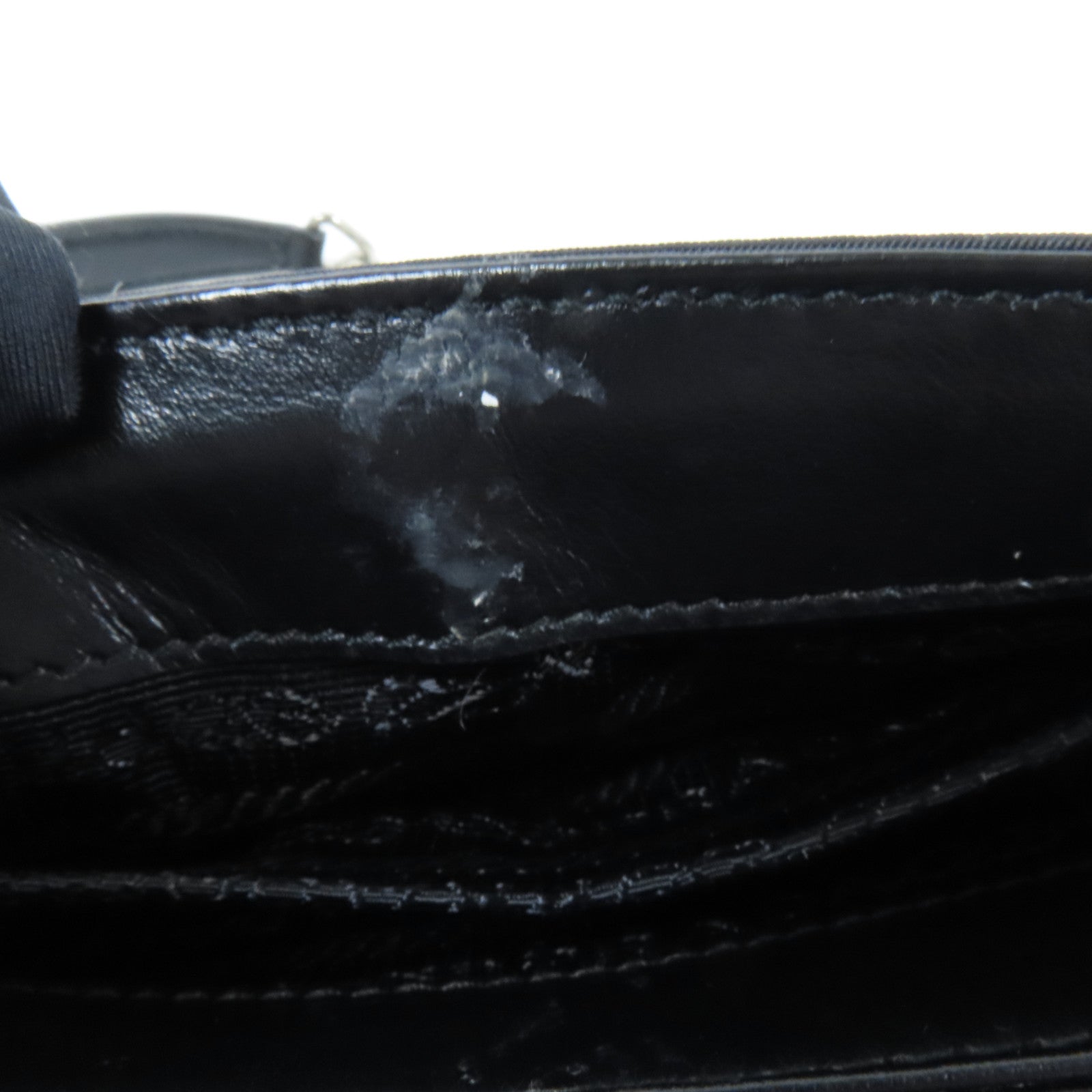 PRADA 尼龍/Saffiano皮革Shoulder Bag銀扣肩背袋