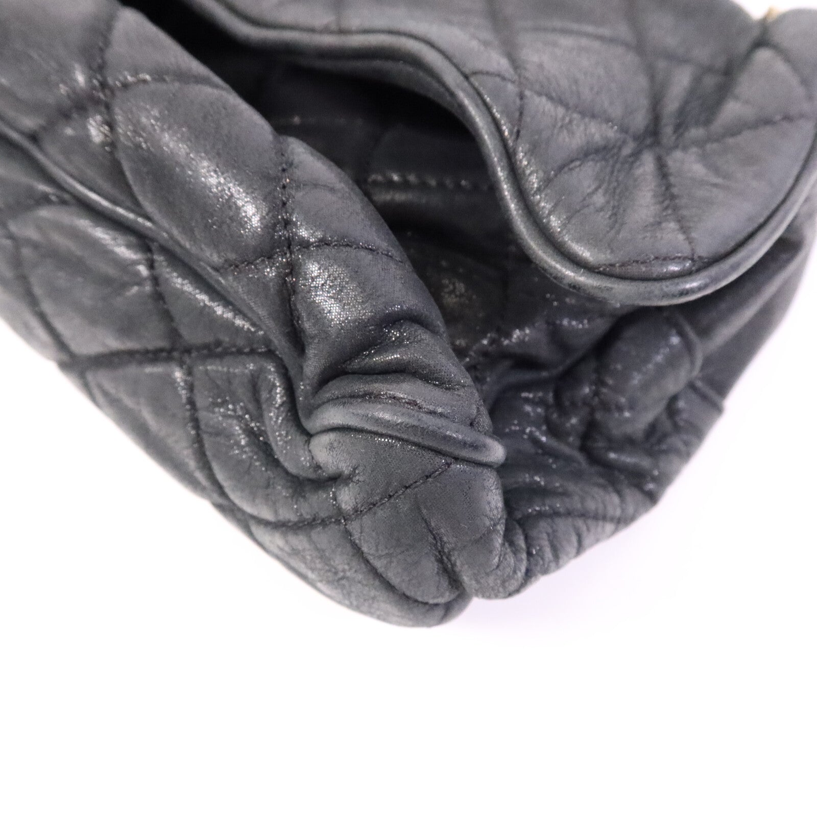 CHANEL 牛皮皮革Chain Shoulder Bag金扣鏈帶肩背袋