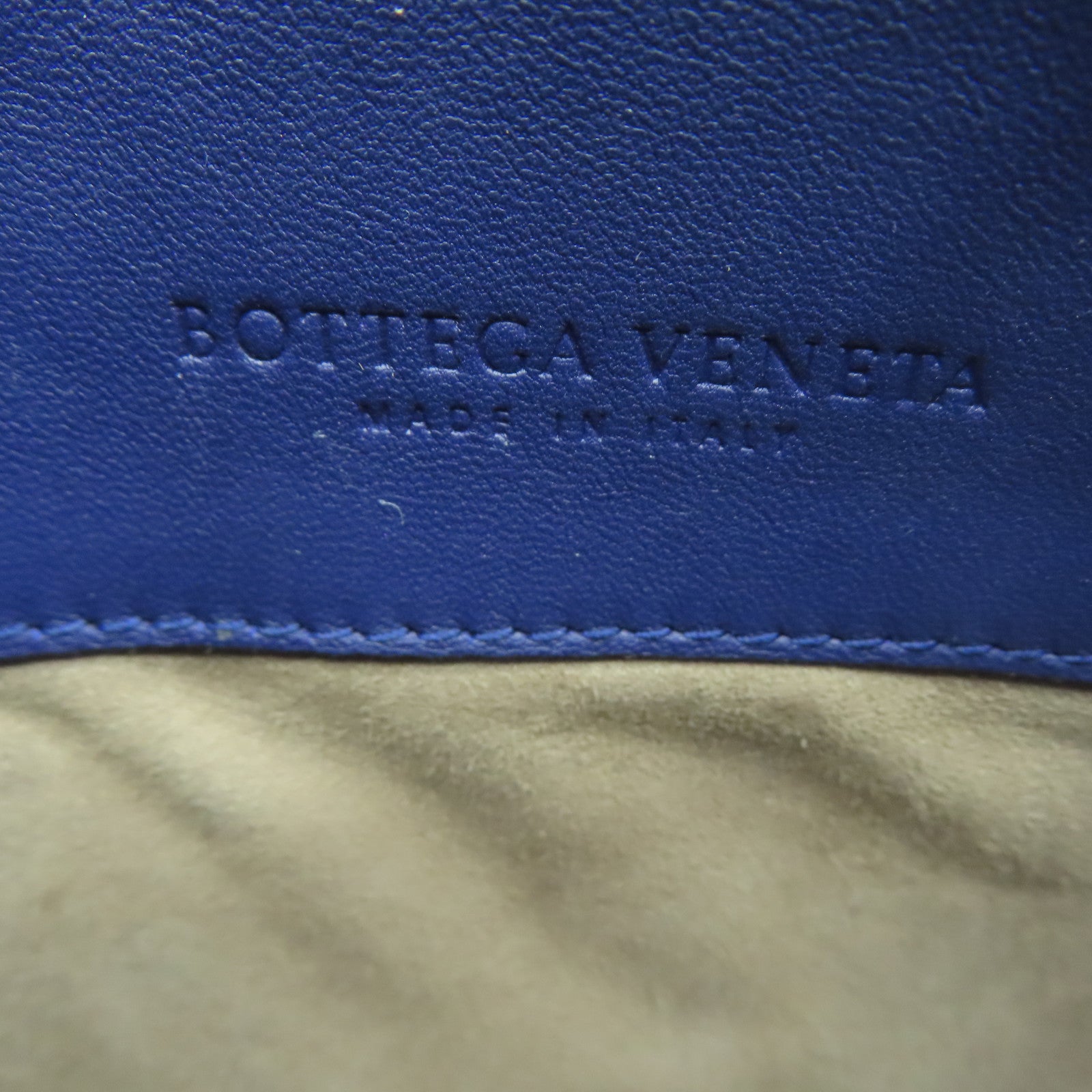 BOTTEGA VENETA 【清倉大減價】羊皮皮革Shoulder Bag黑扣肩背袋藍色