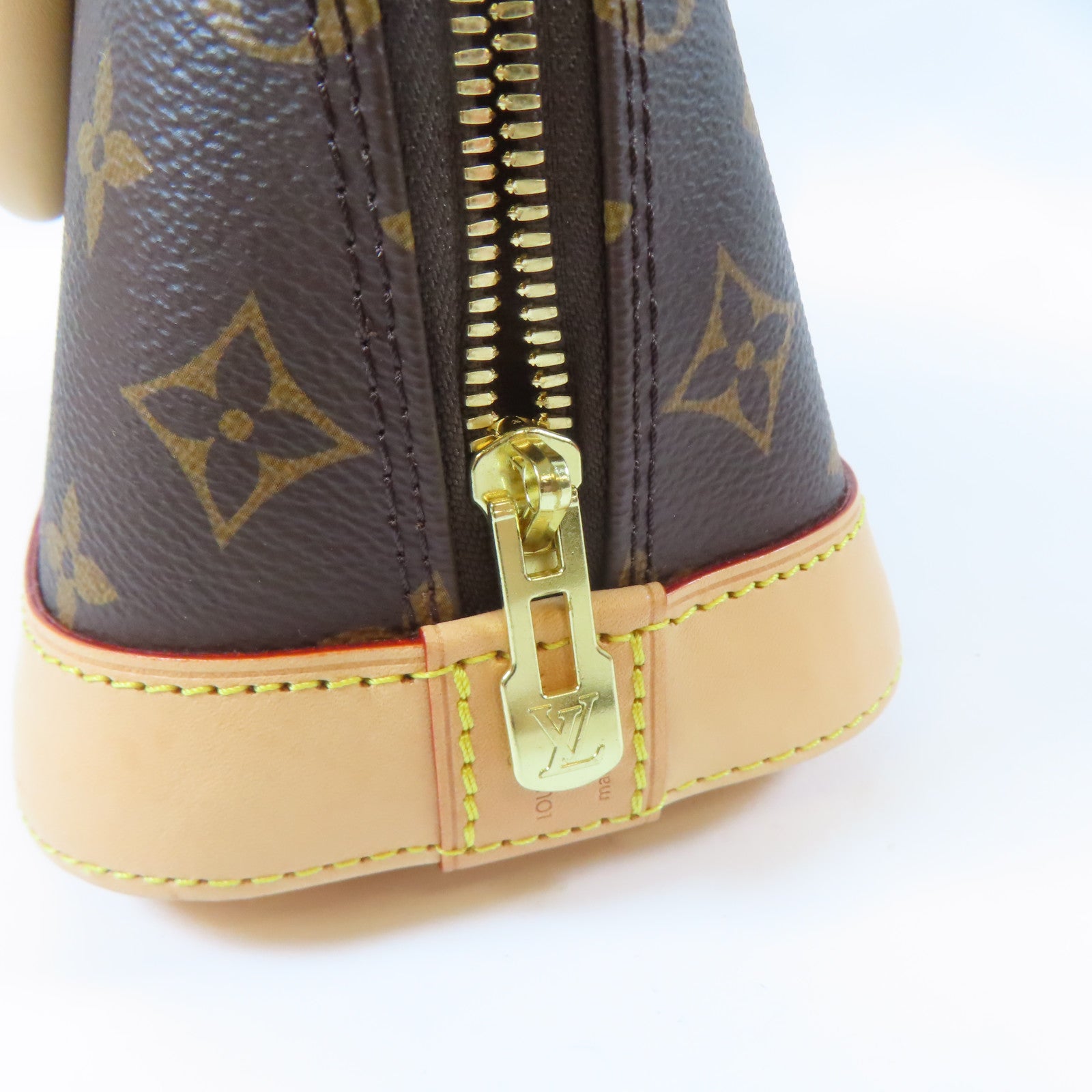 LOUIS VUITTON Monogram Alma BB金扣手挽肩背兩用袋啡色