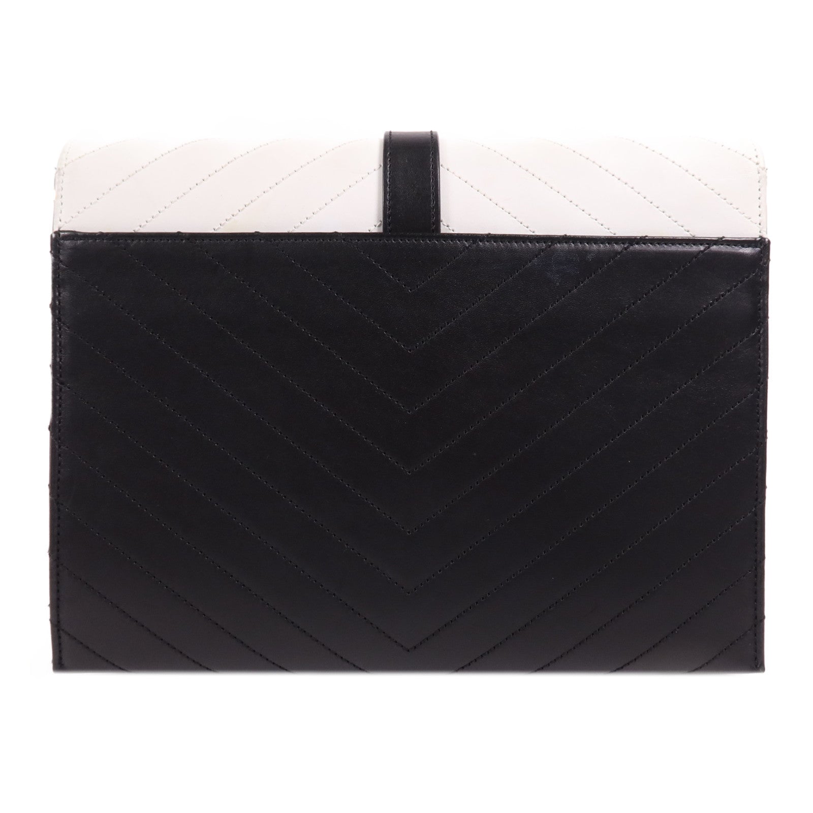 SAINT LAURENT 牛皮皮革Chain Shoulder金扣鏈帶肩背袋