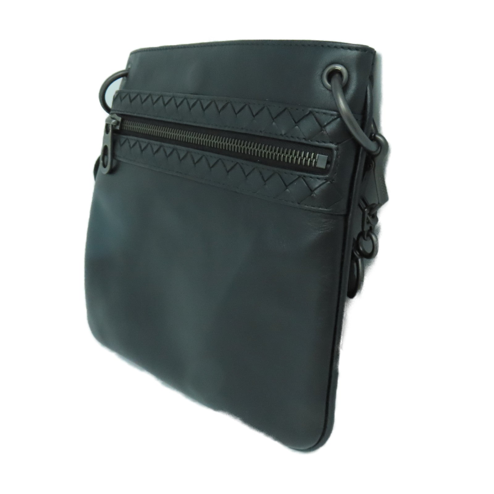 BOTTEGA VENETA 【清倉大減價】羊皮皮革Shoulder Bag肩背袋黑色