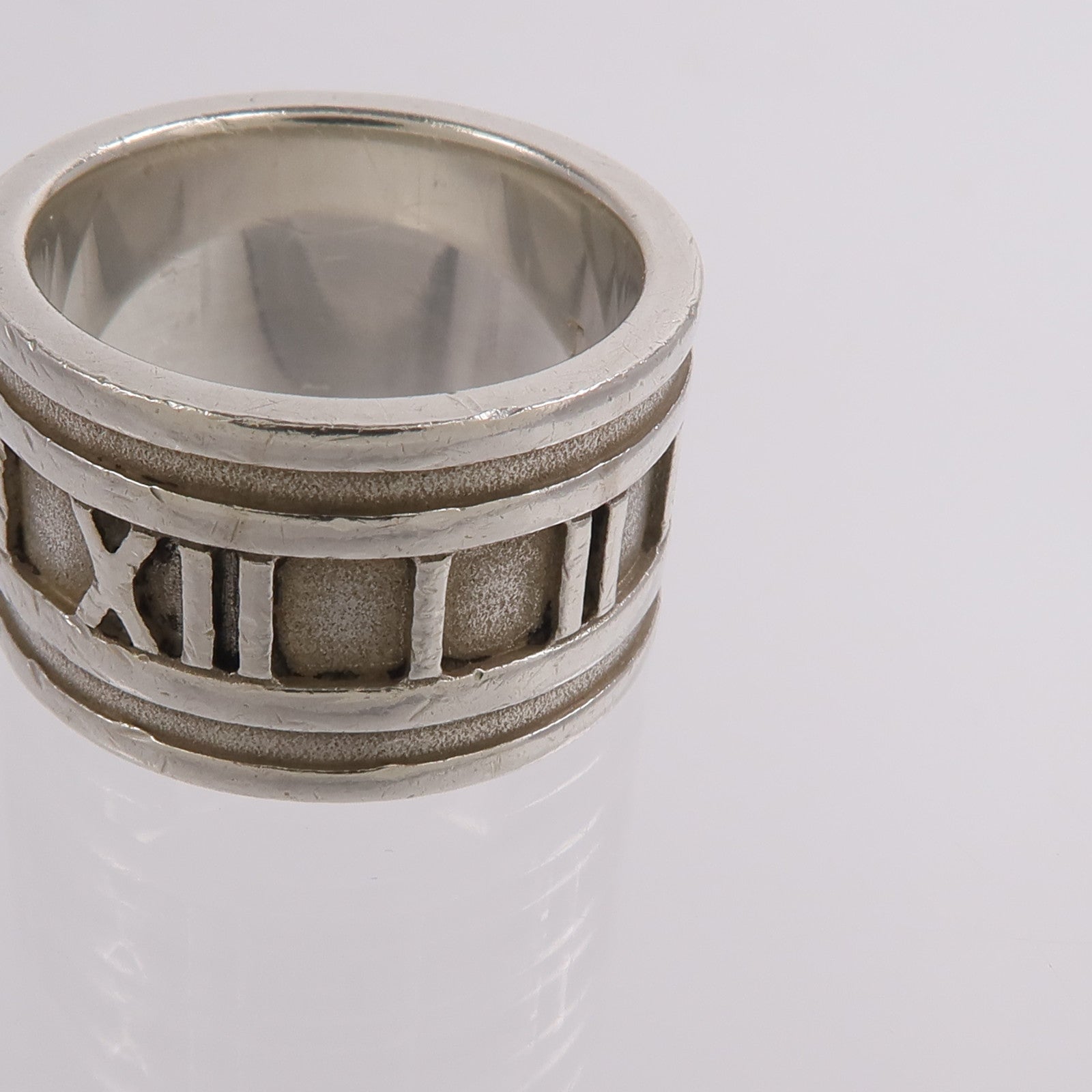 TIFFANY＆CO 925純銀Atlas Wide Band Ring戒指