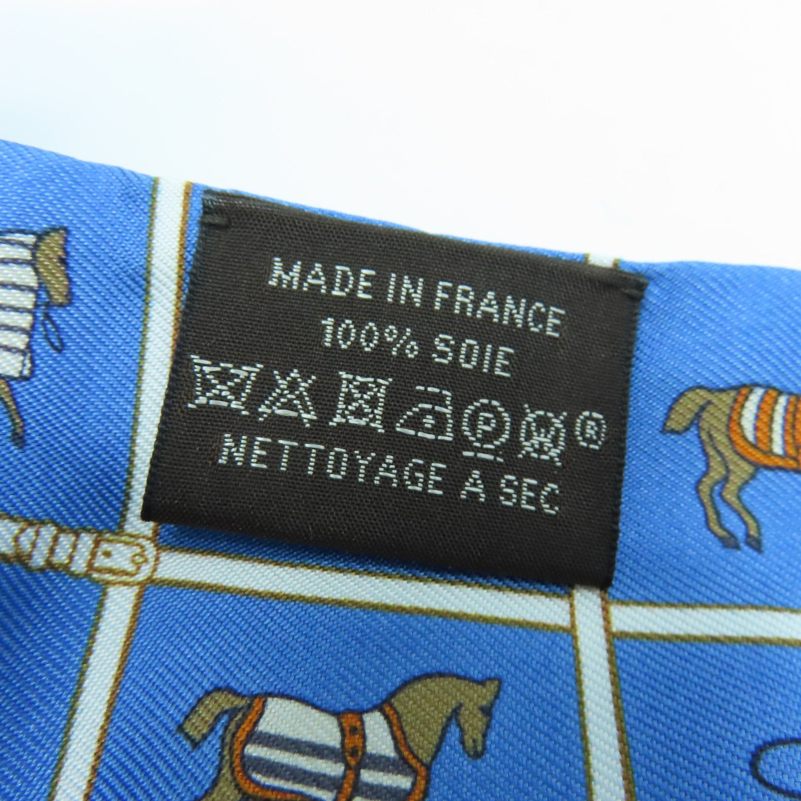 HERMES 【激減優惠】絲質Twilly Scarf絲巾淺藍色