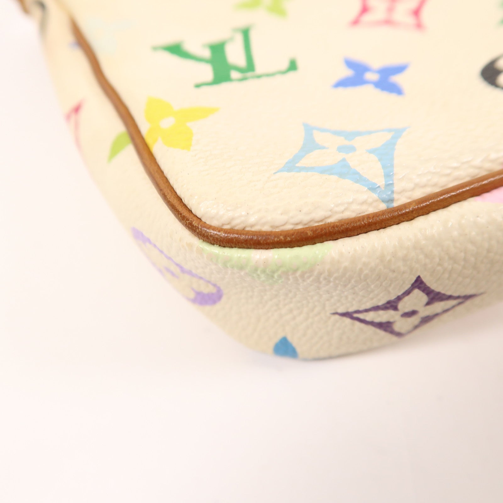 LOUIS VUITTON Monogram Multicolore Pochette Accessoires金扣手挽袋