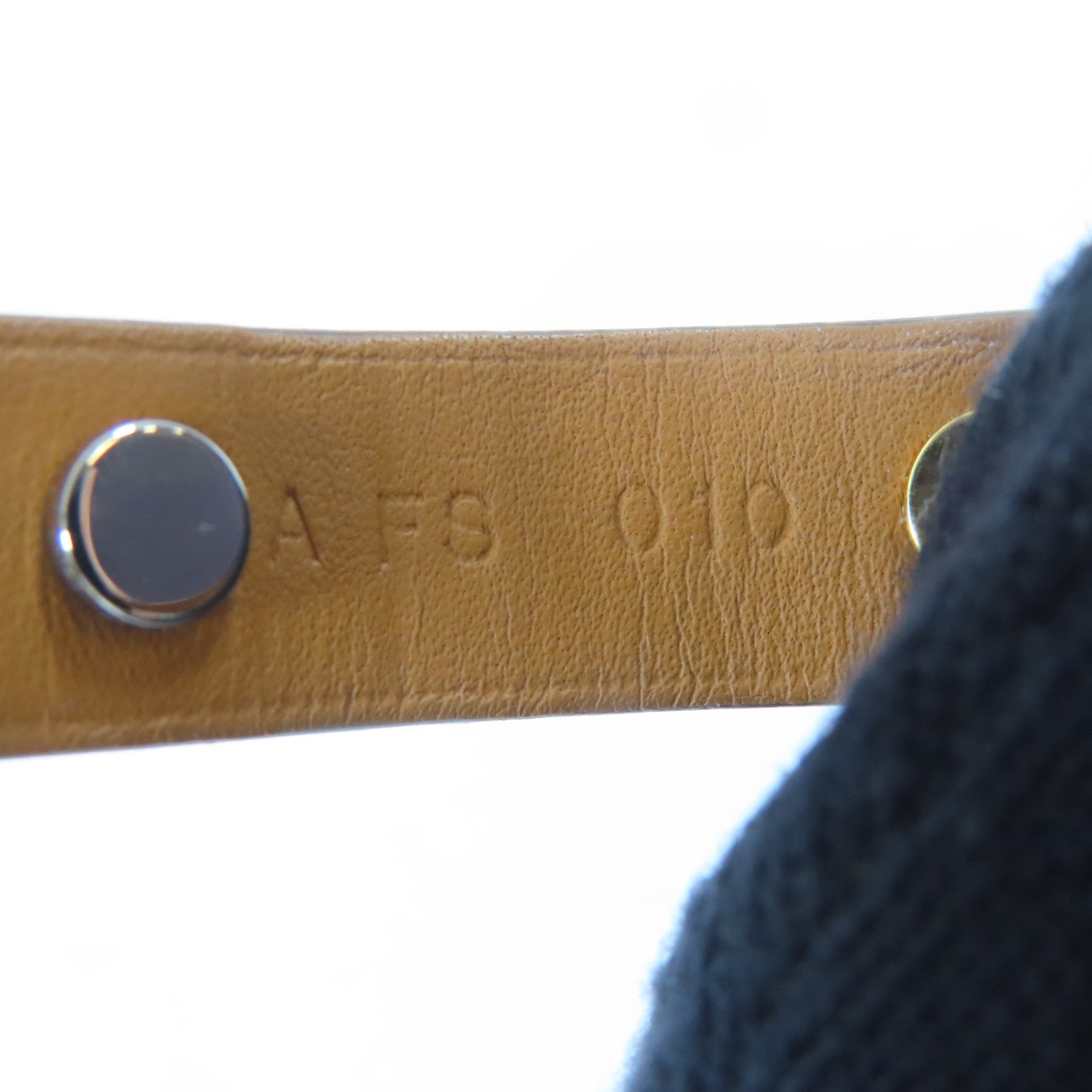 HERMES 金屬/皮革Mini Dog Bracelet手鐲粉紅色/金色/銀色#15.5cm