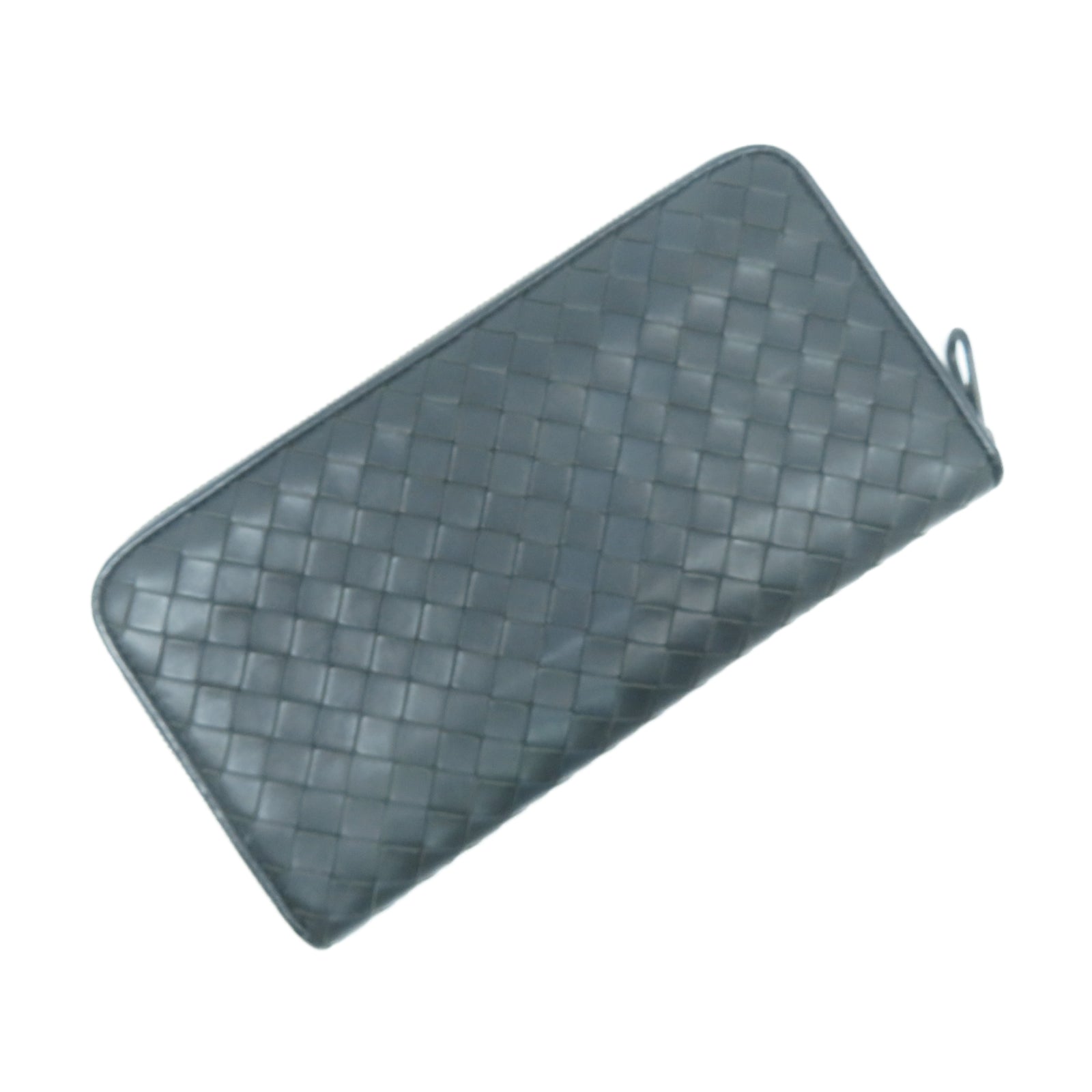 BOTTEGA VENETA 【激減優惠】牛皮皮革Long Wallet錢包灰色