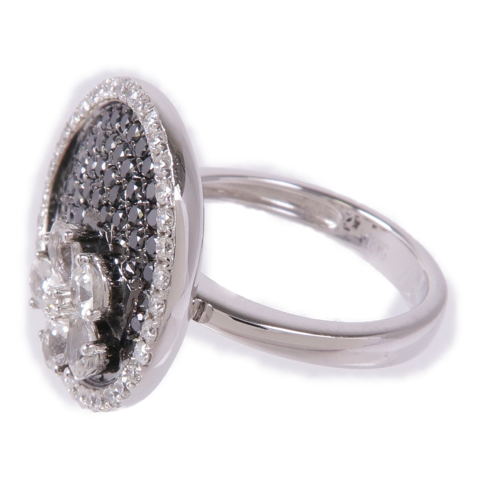 JEWELRY 【激減優惠】18K白金White Sapphire/Diamond Ring白色藍寶石/鑽石戒指US#6