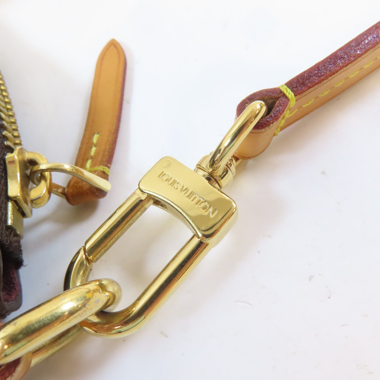 LOUIS VUITTON Monogram Turenne MM金扣肩背袋啡色