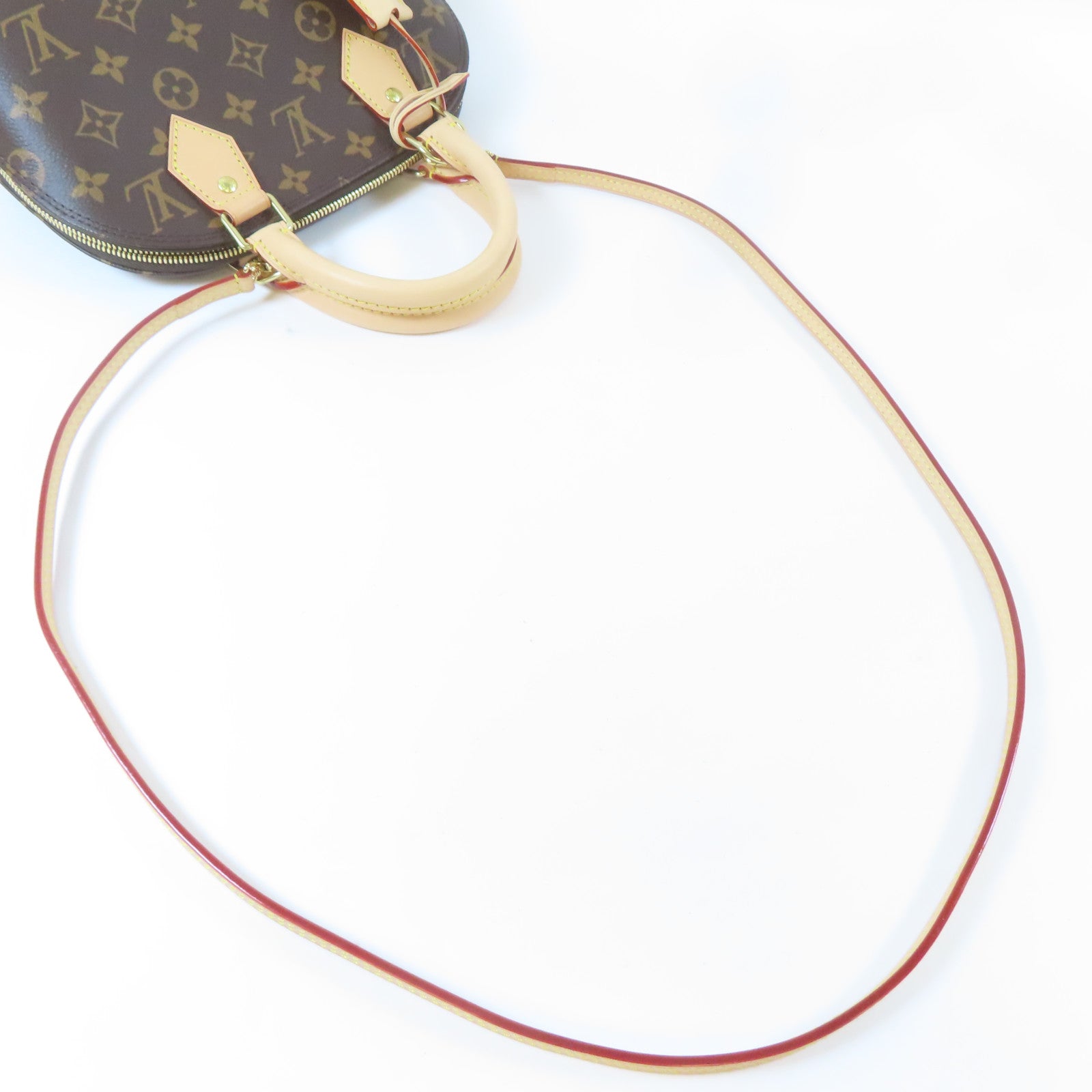LOUIS VUITTON Monogram Alma BB金扣手挽肩背兩用袋啡色