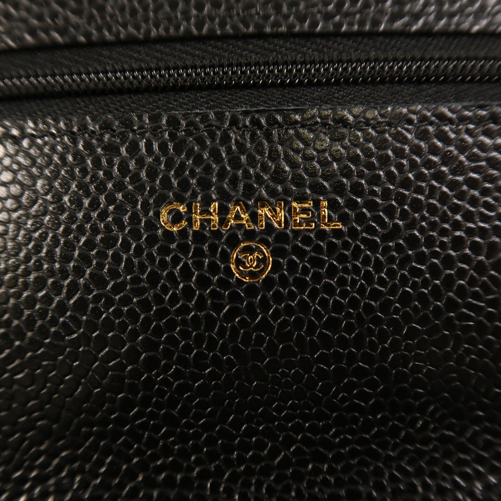 CHANEL 牛皮皮革WOC Wallet On Chain金扣鏈帶肩背袋