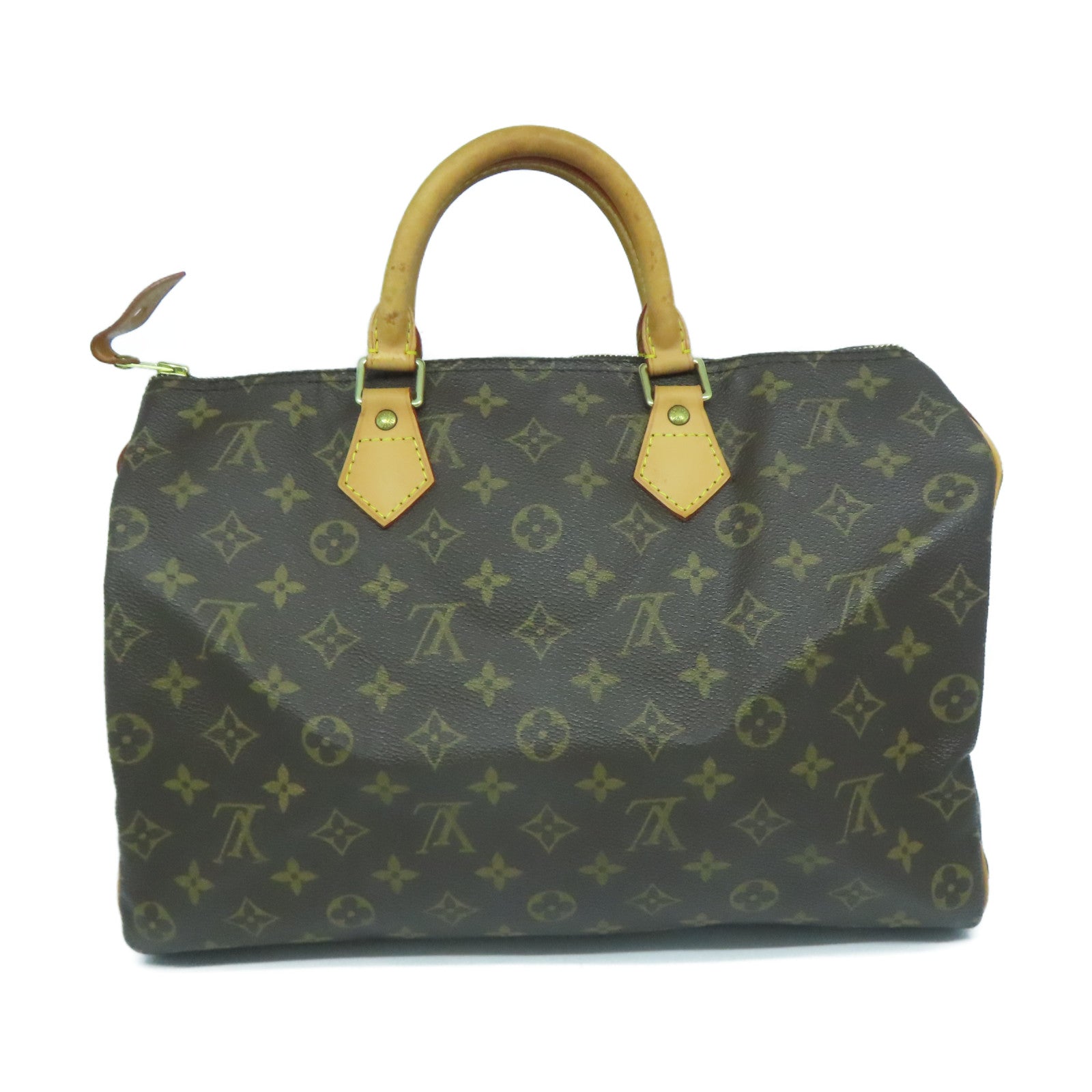 LOUIS VUITTON 【激減優惠】Monogram Speedy 35金扣手挽袋啡色