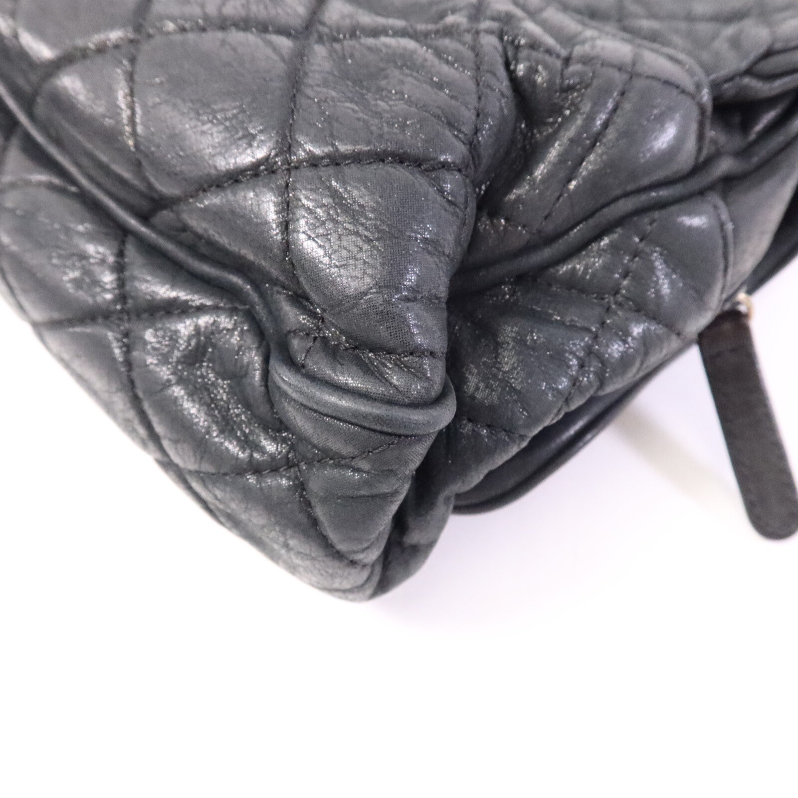 CHANEL 牛皮皮革Chain Shoulder Bag金扣鏈帶肩背袋