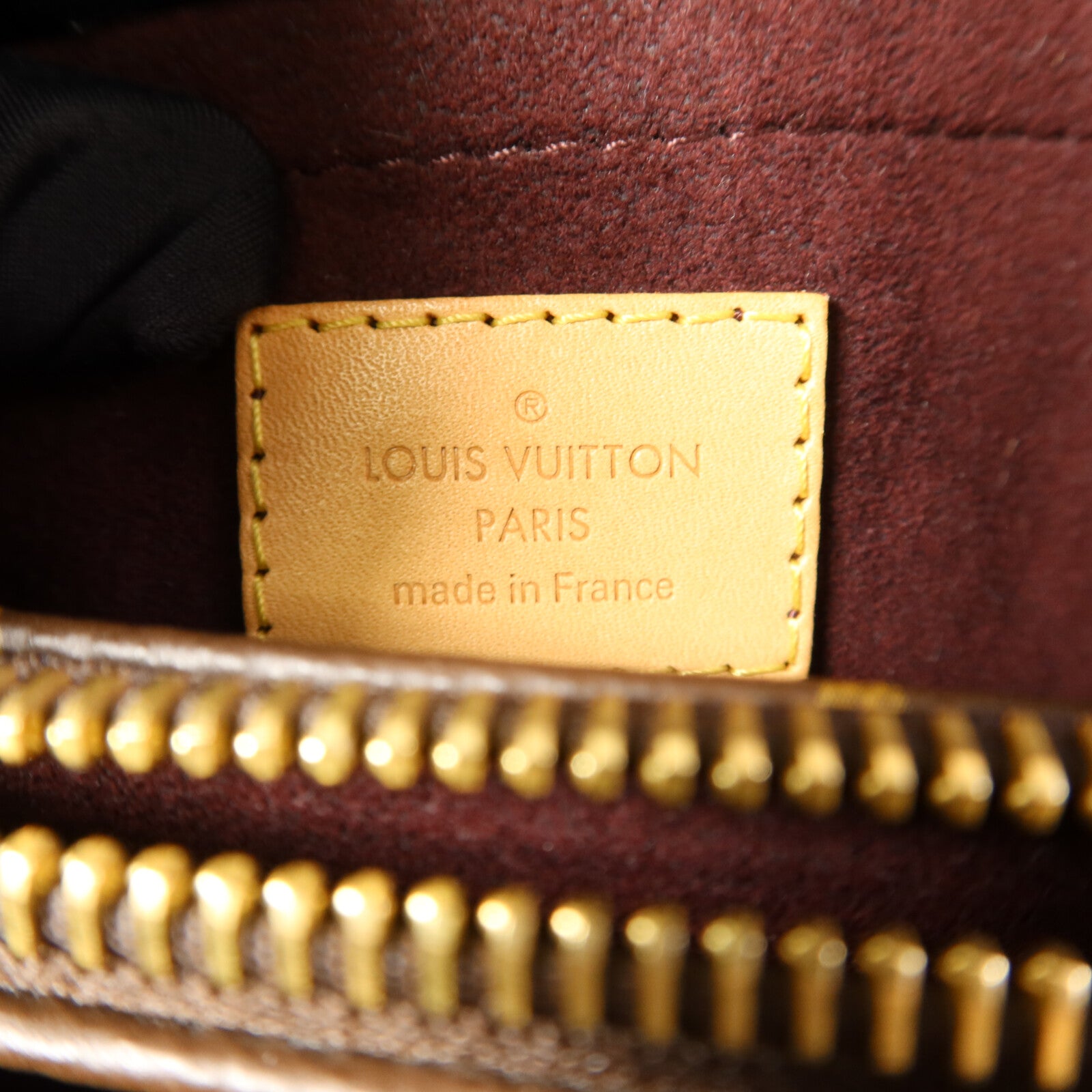 LOUIS VUITTON Monogram Montaigne BB金扣手挽肩背兩用袋棕色