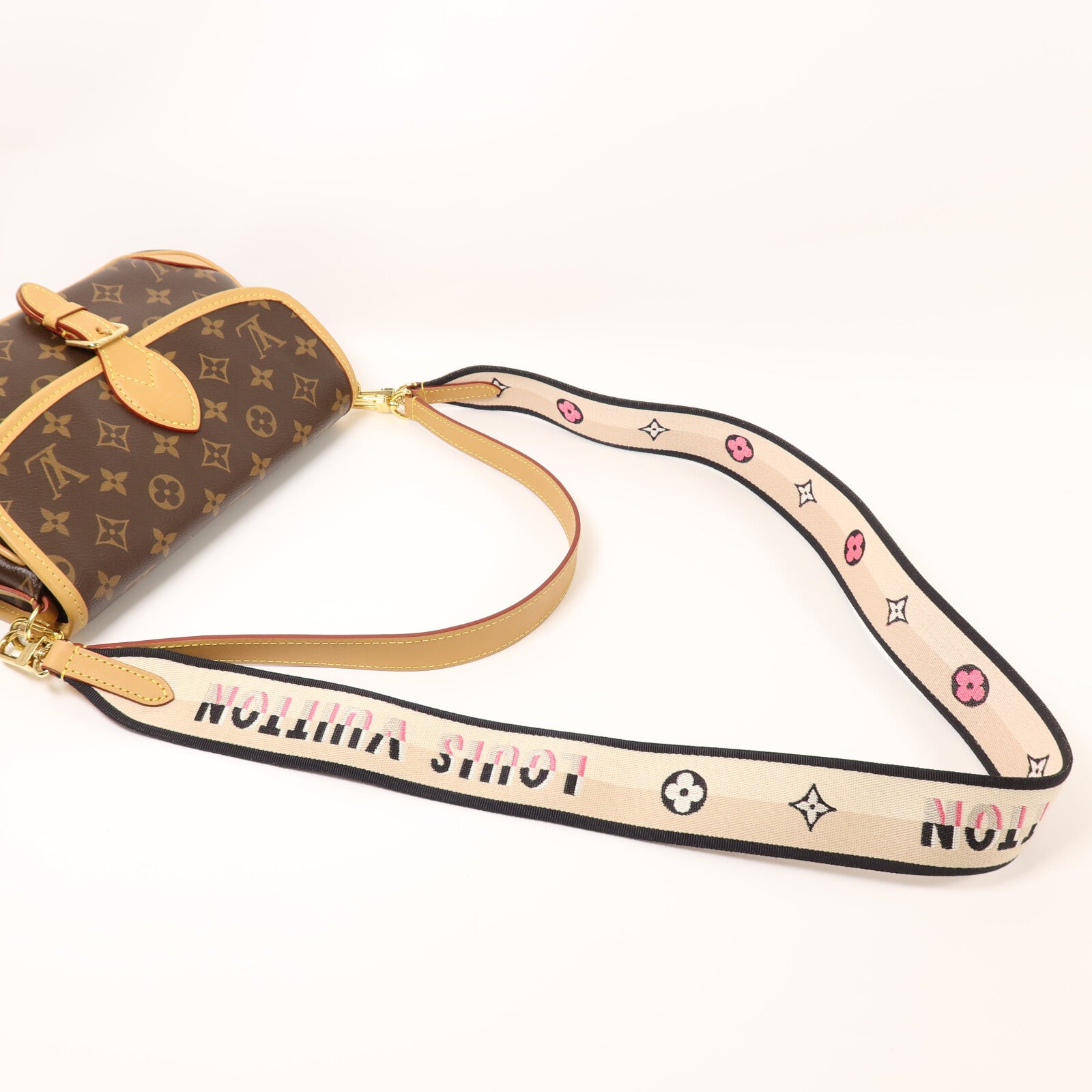 LOUIS VUITTON Monogram Diane金扣手挽肩背兩用袋