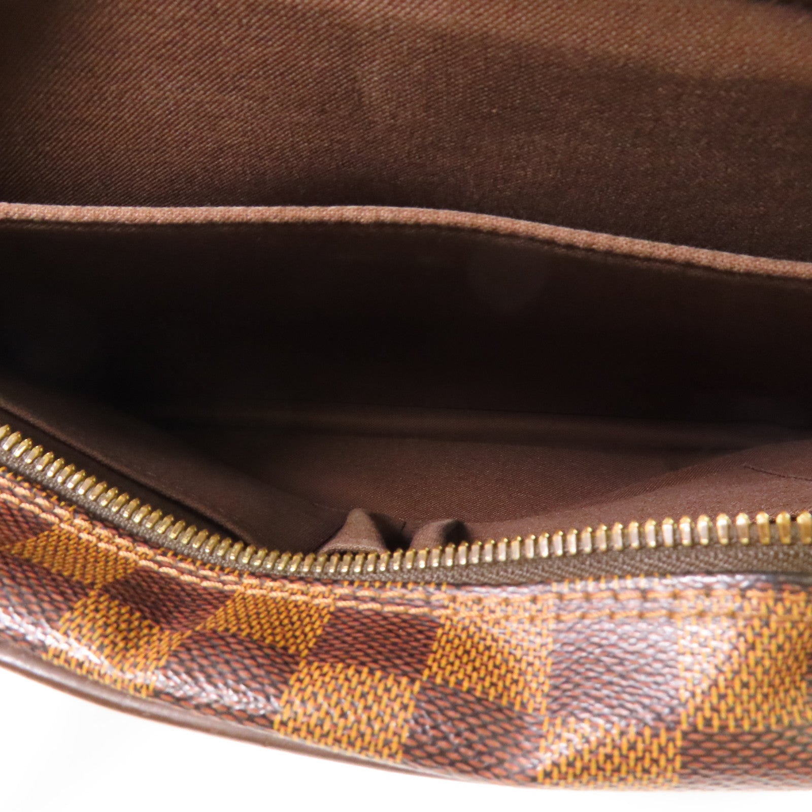 LOUIS VUITTON LV GHW Shelton MM Shoulder Bag N41149 Damier Brown