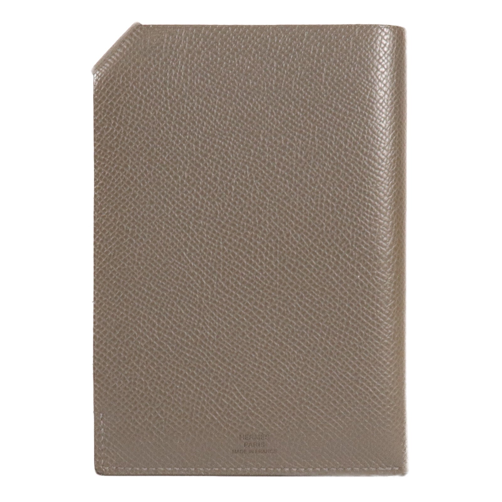 HERMES Epsom皮革Tarmac Passport Holder護照套Etain