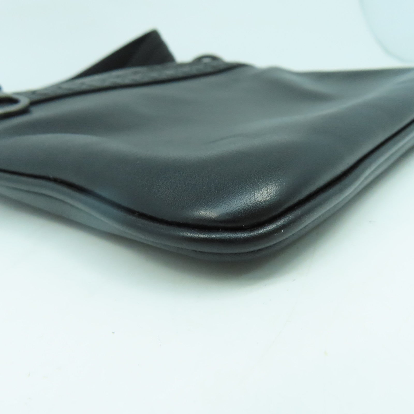 BOTTEGA VENETA 【清倉大減價】羊皮皮革Shoulder Bag肩背袋黑色