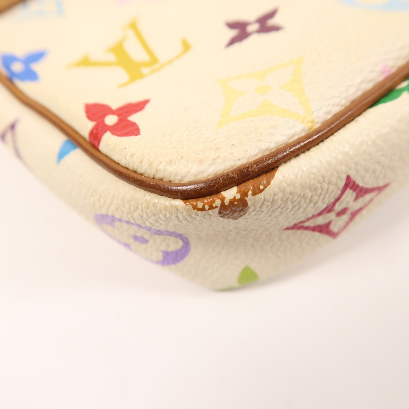 LOUIS VUITTON Monogram Multicolore Pochette Accessoires金扣手挽袋
