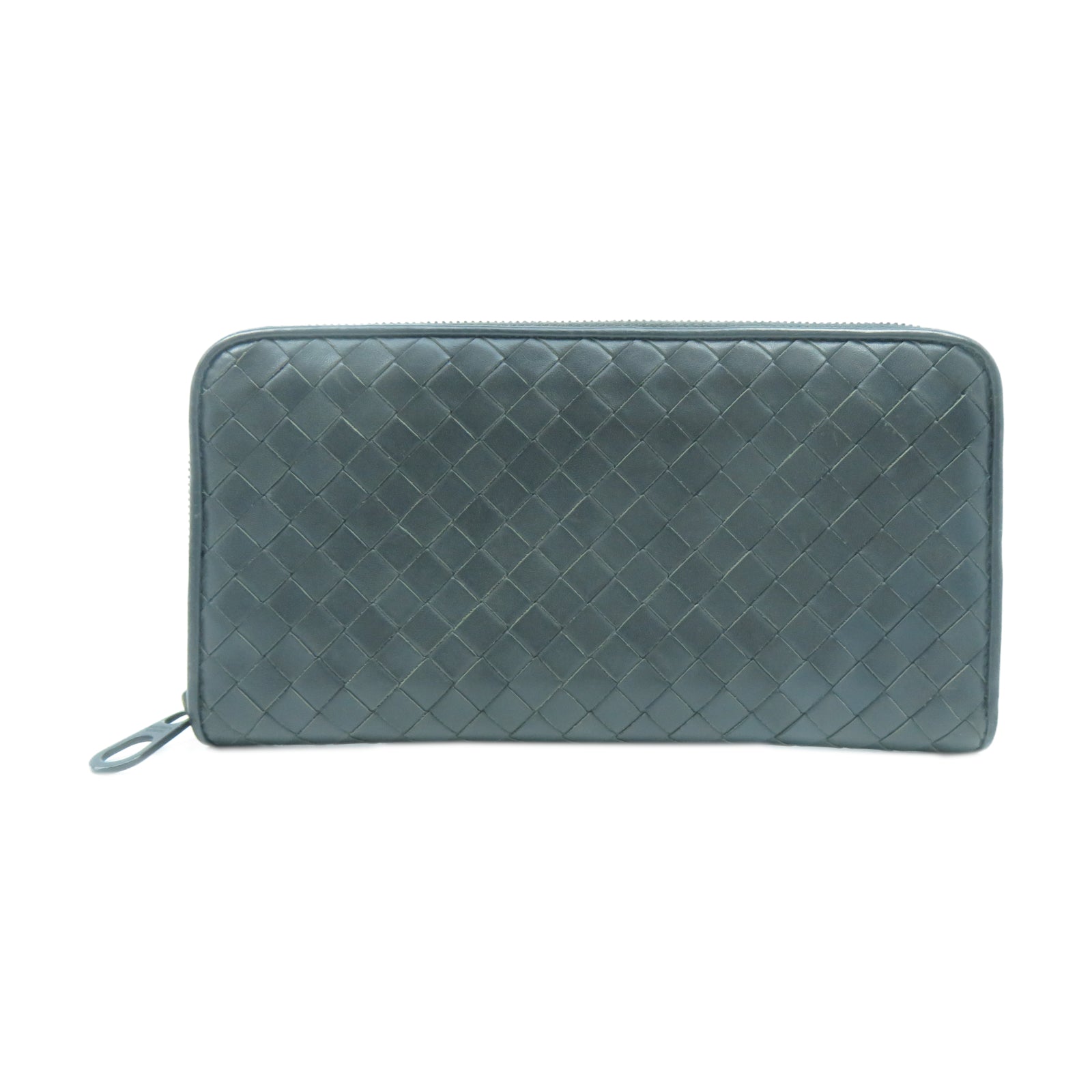 BOTTEGA VENETA 【激減優惠】牛皮皮革Long Wallet錢包灰色