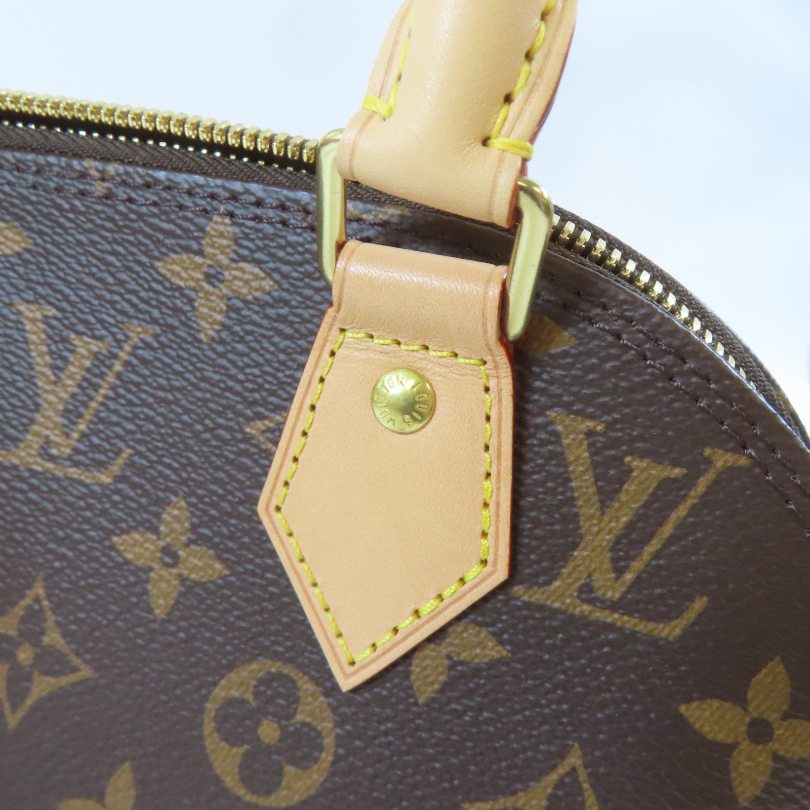 LOUIS VUITTON Monogram Alma BB金扣手挽肩背兩用袋啡色